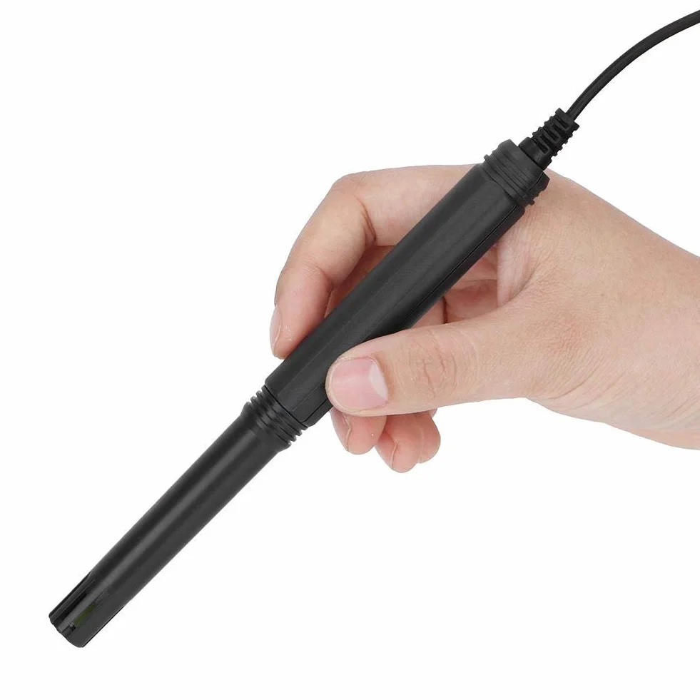 UT333S Termometro Digitale Portatile Alta Precisione Misuratore di Umidità con Sonda a Molla Retrattile