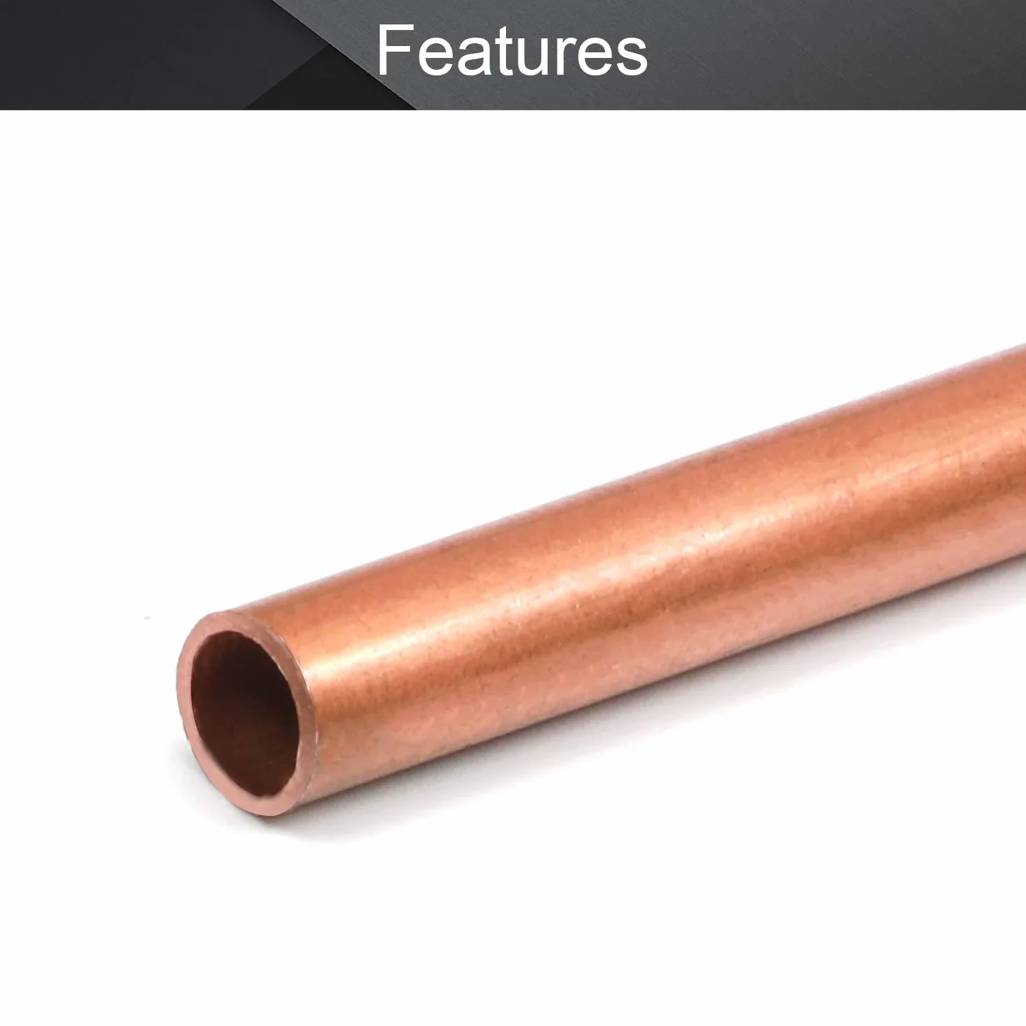 MroMax - Tubo rotondo in rame lungo 50 cm, diametro 4 mm, diametro 5 mm, diametro esterno x 500 mm, lunghezza tubo dritto in rame rosso, asta rotonda da 1,64 m, per progetti fai da te, costruzione