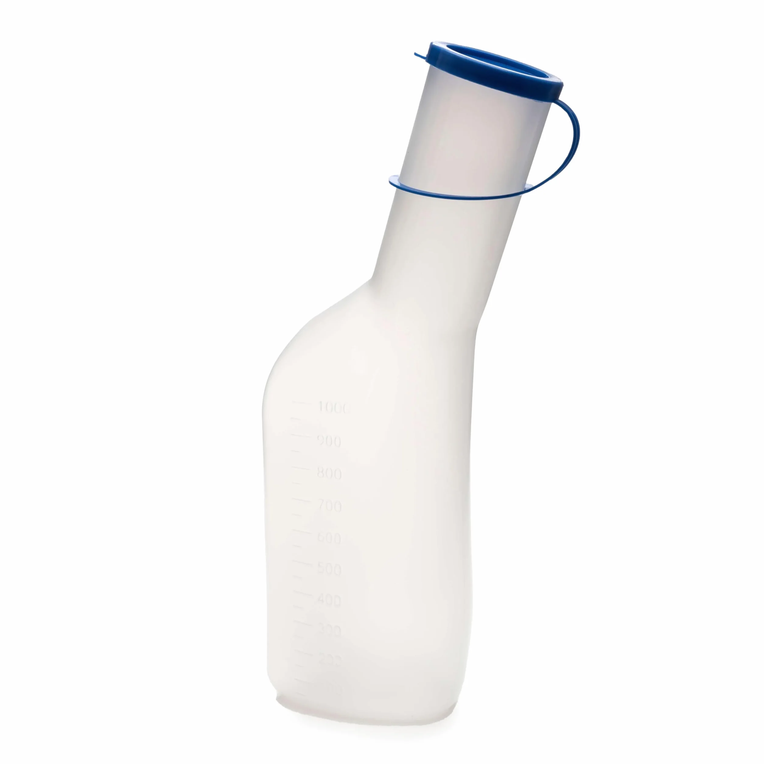 HaseMed - Bottiglia per urina da uomo, 1000 ml, con coperchio, 1 pezzo, autoclavabile fino a 130 °C, in polipropilene, a tenuta stagna e igienico, ideale per cura, ospedale e viaggi