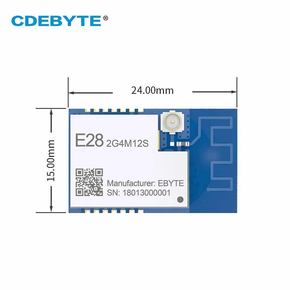SX1281 2.4G Lora Modulo Bluetooth RF Ricetrasmettitore SPI Long Range BLE Trasmettitore 2.4g Ricevitore