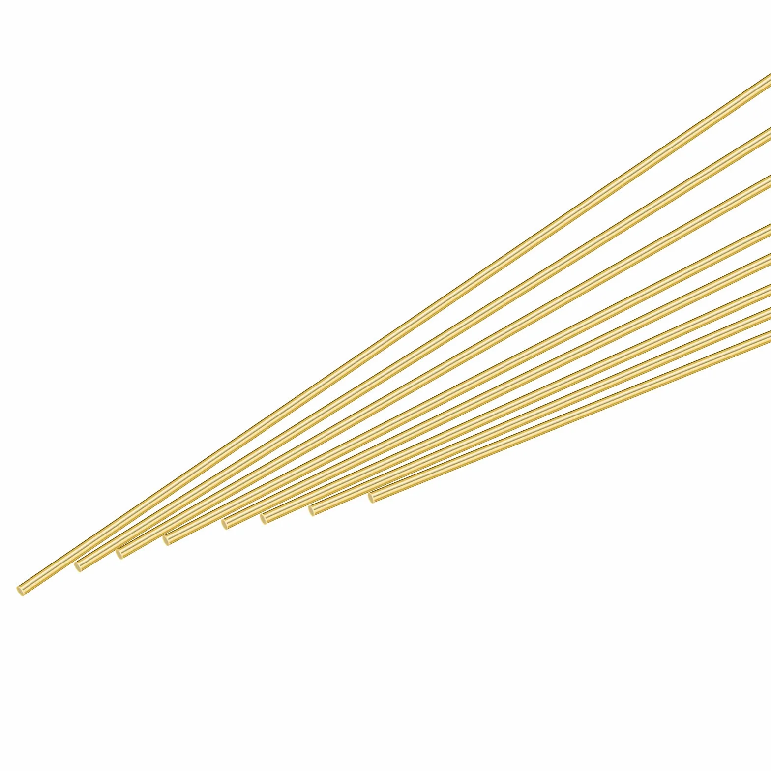 QUARKZMAN 8pz Ottone Aste 1mm x 100mm Rotondo Metallo Solido Albero Asta Tornio Barra Saldatura