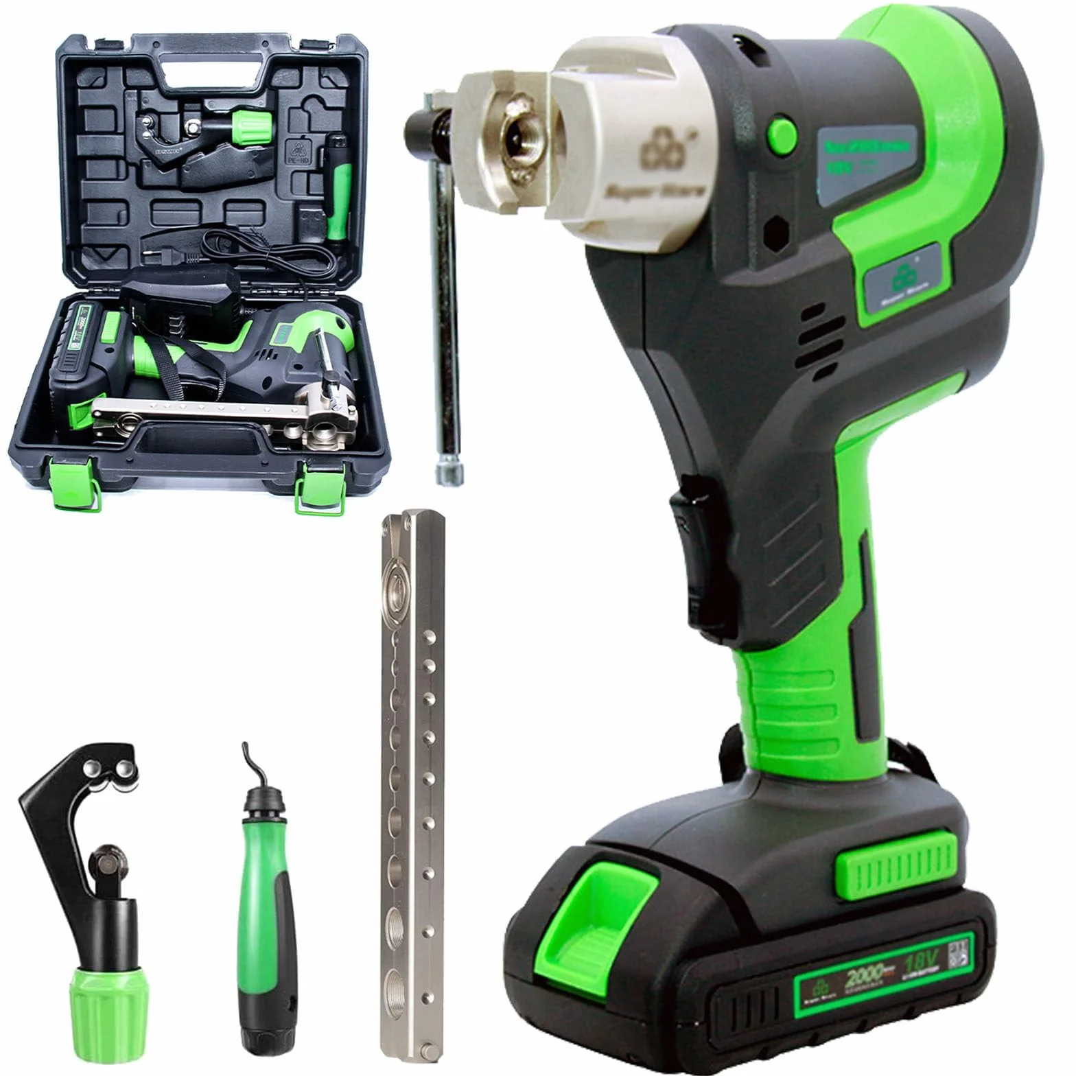 ELOMAS Kit di svasatura elettrica 1/4"-3/4" 45° per tubi di rame e alluminio