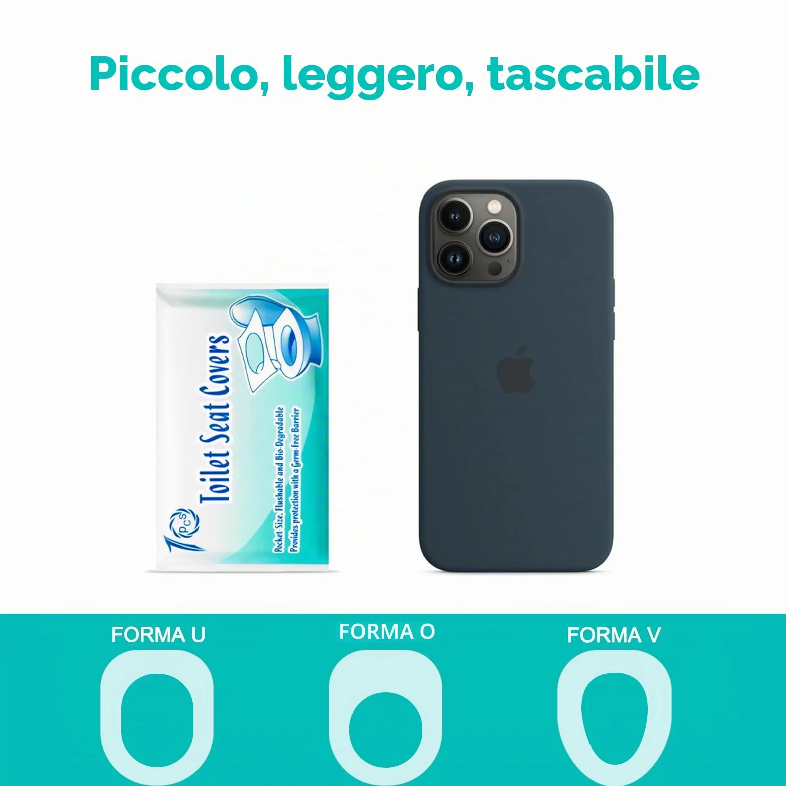 Copriwater usa e getta biodegradabili 42x35cm adulti bambini