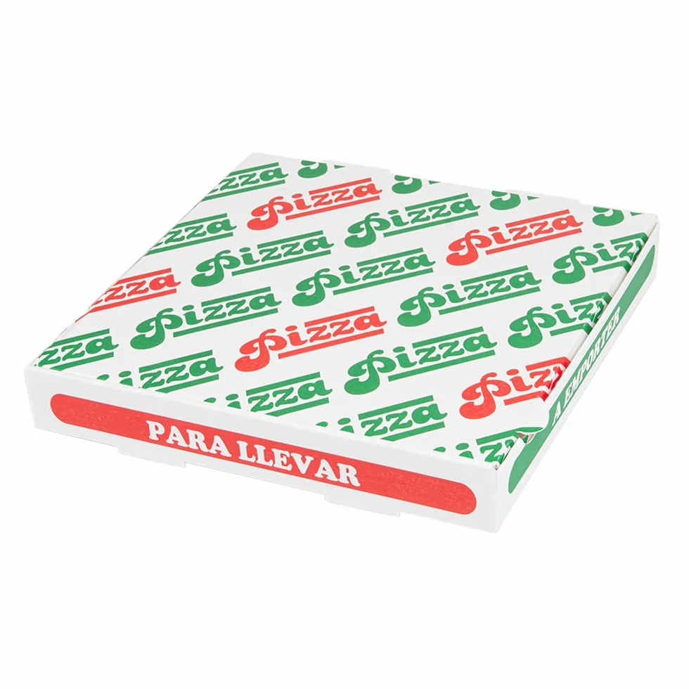 Garcia de Pou Scatole per pizza Thepack 330 G/M2 26 x 26 x 3,8 cm bianco cartone ondulato microcanale