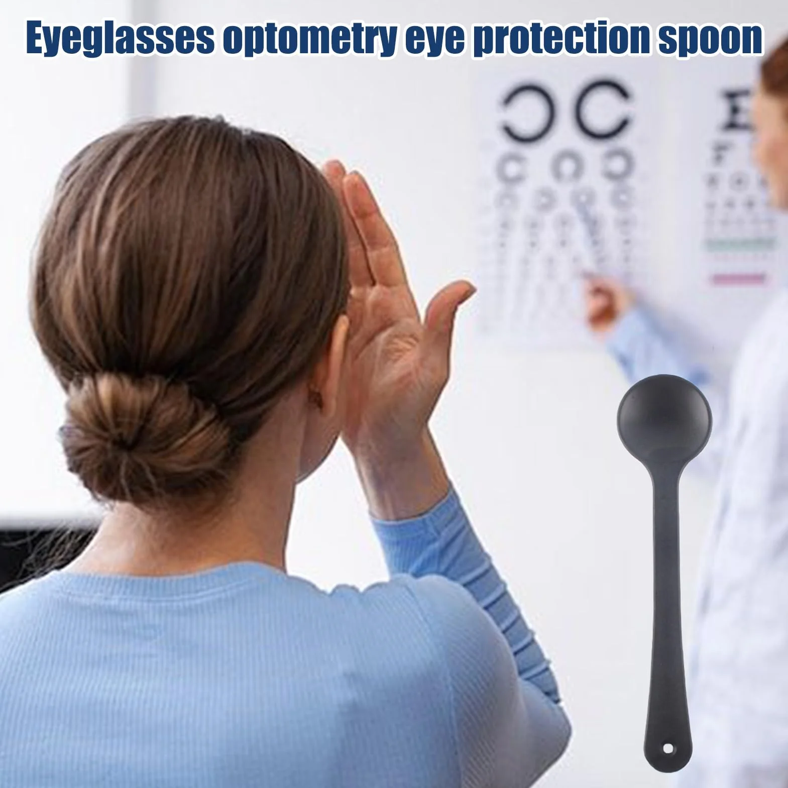 Occluder Esame Oculistico - Strumento per esame oculistico, Copertura per gli occhi Portatile Antiscivolo Leggero Misurazione Test Allenamento Bambino Adulto Copertura Per E Test Oculista Optometrista