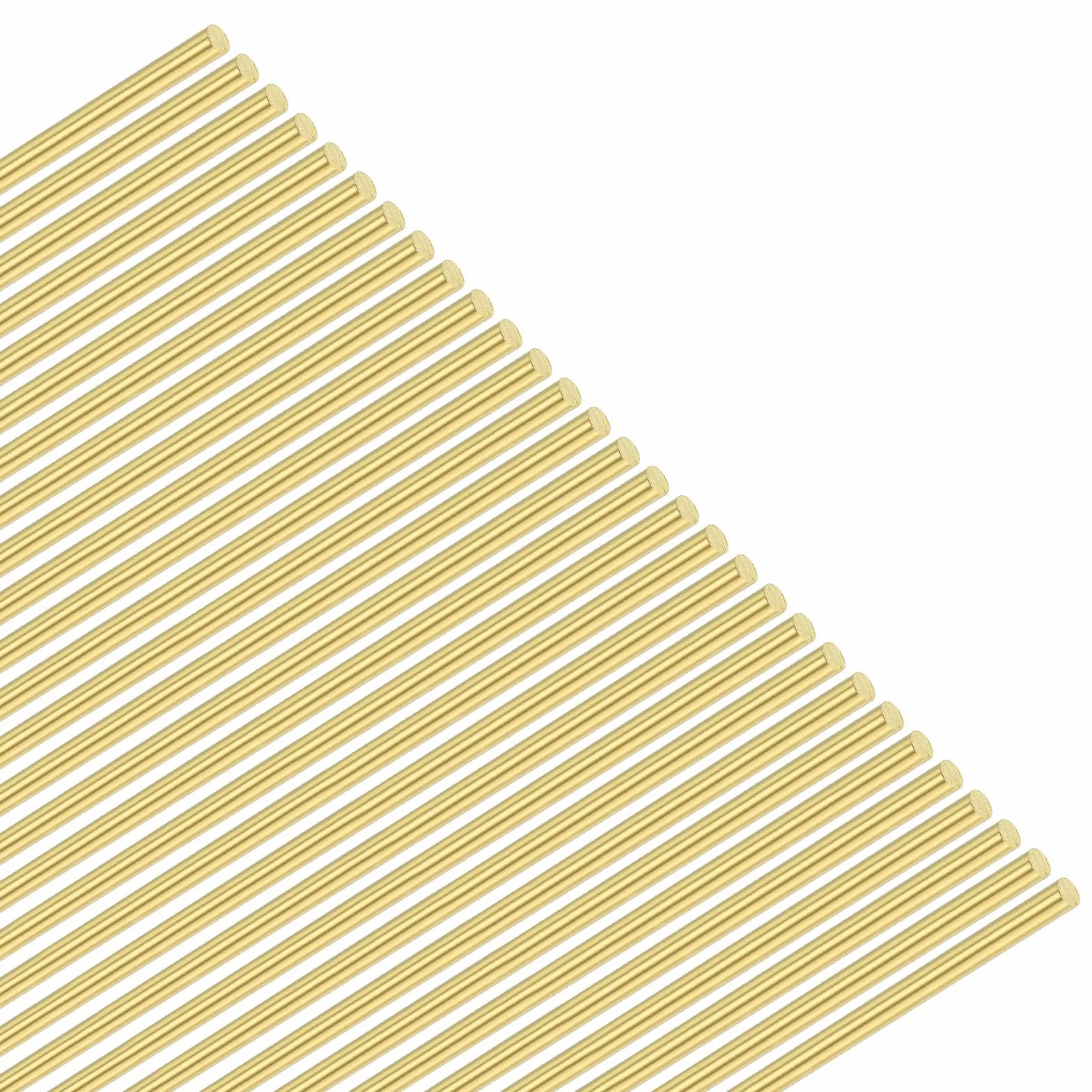 M METERXITY 30-Pz Asta in Ottone, 0.8mmx200mm Asta Rotonda in Ottone H62 per Perni per Manici Coltelli Materiale per Realizzazione Coltelli/Modelli, Rivetto per Tornio Asta per Dado