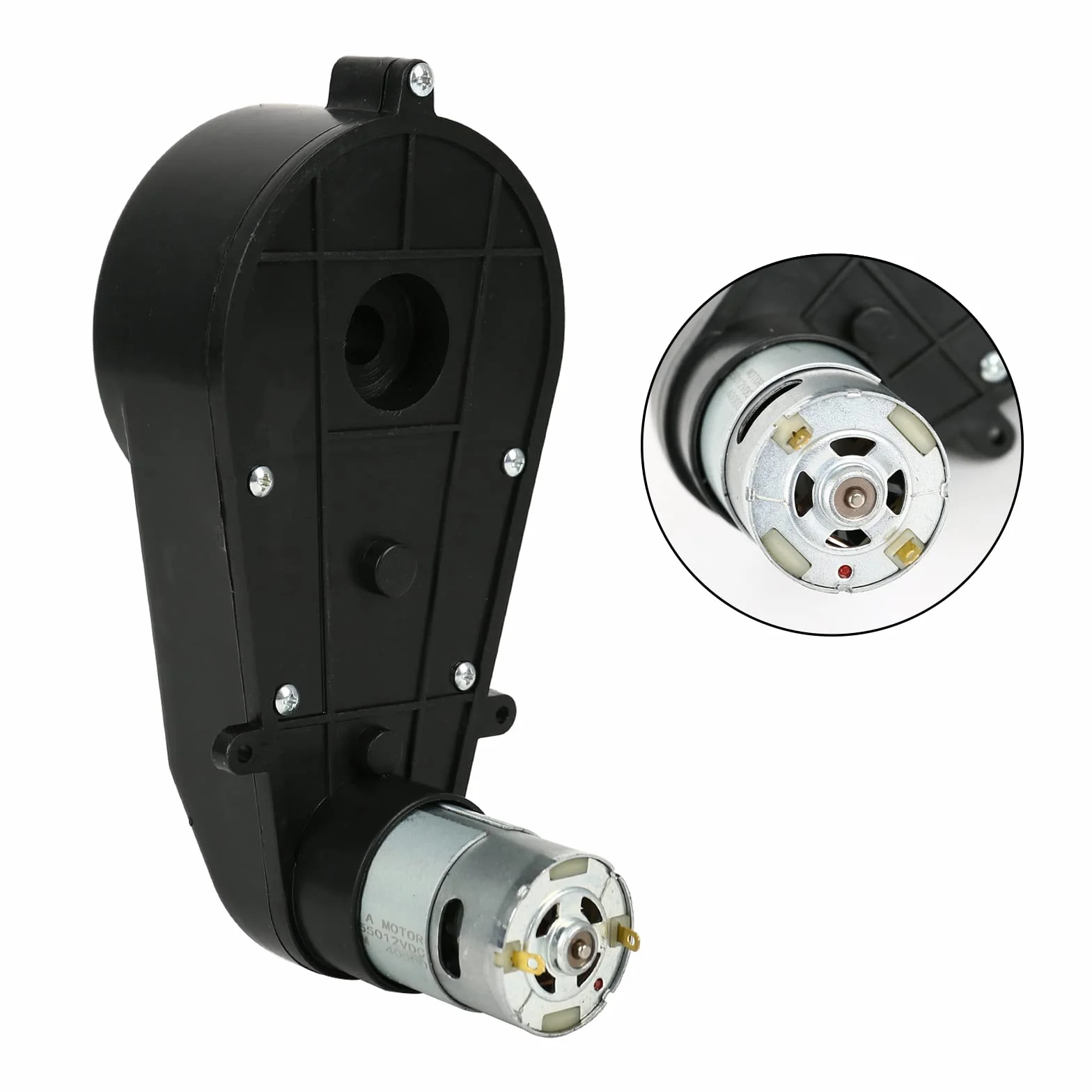 Kyaoayo (12V 40000RPM RS550 × 2) Motore Elettrico, Motore Elettrico per Auto Giocattolo per Bambini, Motore Elettrico con Cambio, per Bambini con Ruote Elettriche.