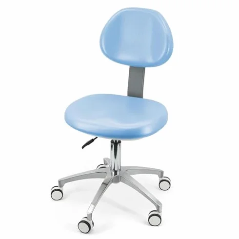 Sedia girevole 360° per assistente dentistico in pelle PU