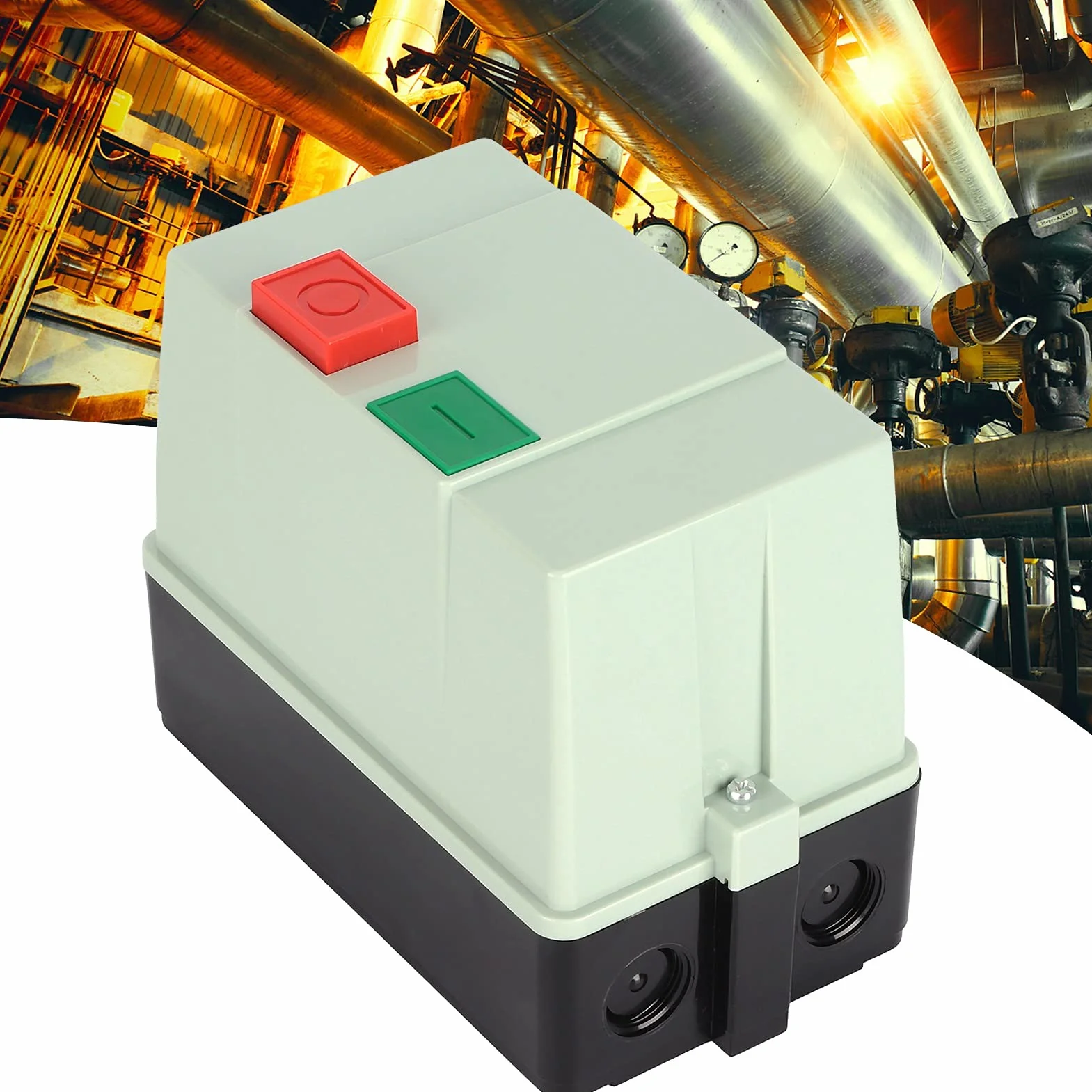 Avviatore Magnetico per Motore Asincrono Trifase, Interruttore Magnetico AC 380V 25-32A con Protezione Sovraccarico/perdita di Fase/guasto di Fase - Funzione di Avviamento Diretto