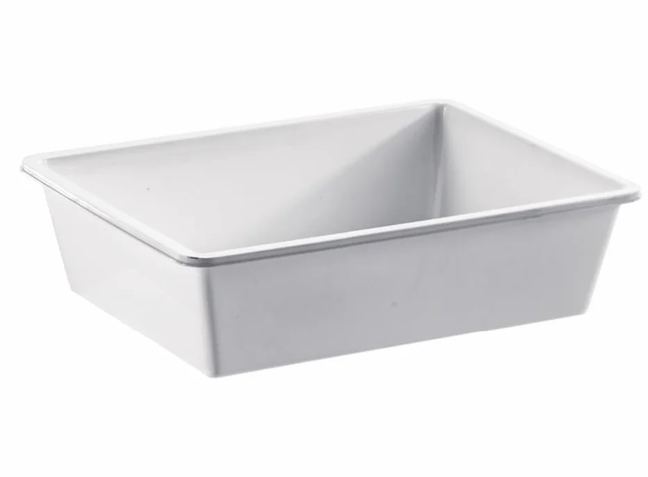 Generico Vaschetta Frigor Bianco Bacinella in polipropilene per alimenti (LT. 13 DIM. CM. 50 x 34 x 11h)