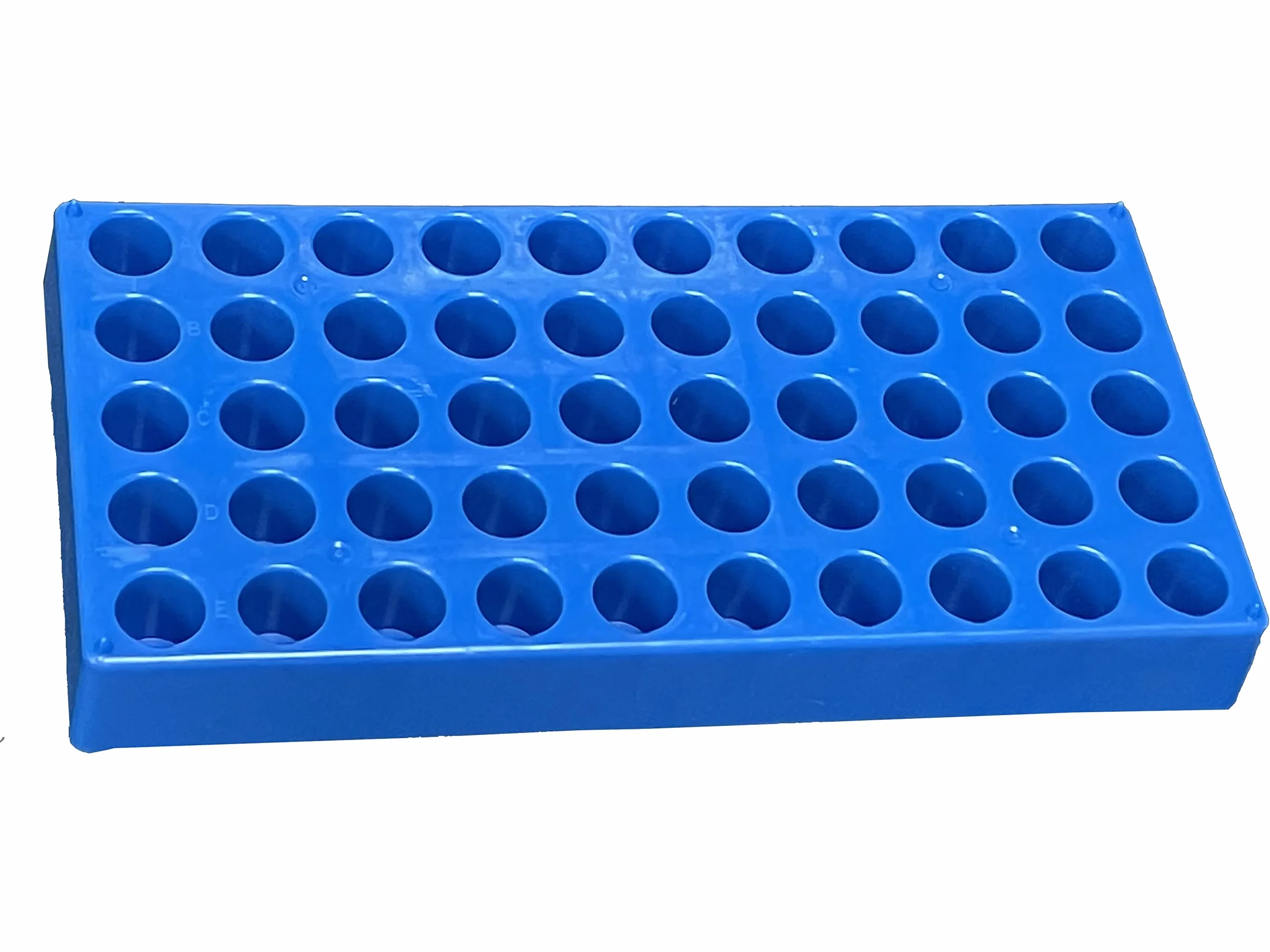 Rack per fiale MUHWA per fiale da 4 ml, rack per flaconi campione da 50 fori, Φ16 mm (4ml Φ16mm)