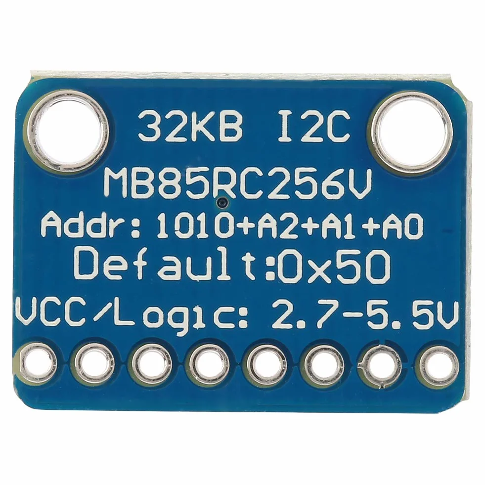 Oumefar MB85RC256V Scheda Breakout Memoria Non Volatile I2C da 32 KB, 10 Trilioni di Cicli di Lettura/scrittura per la Registrazione dei Dati a Basso Consumo