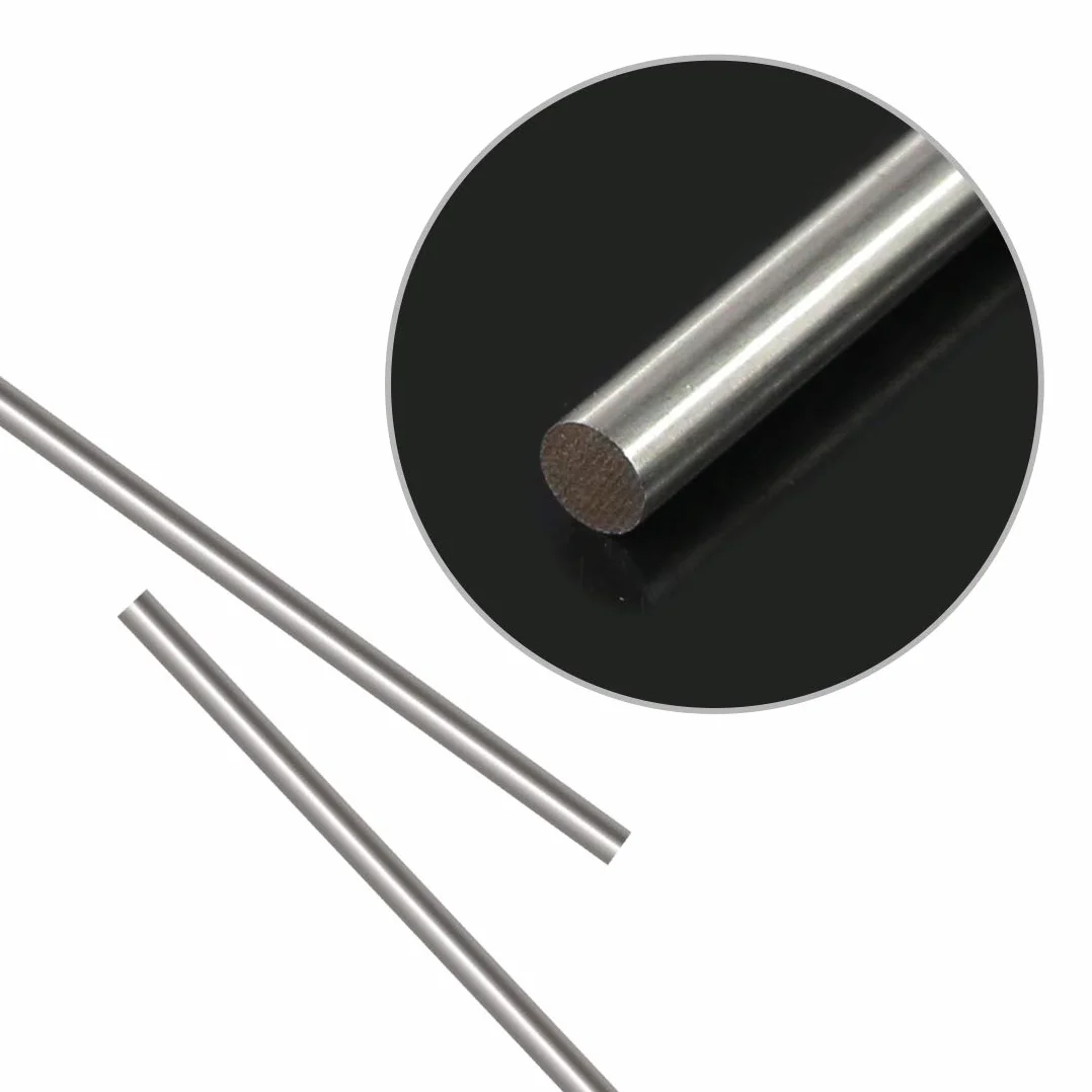 Glarks Barra per tornio in acciaio INOX 6 mm x 356 mm 2 pezzi per modellini RC