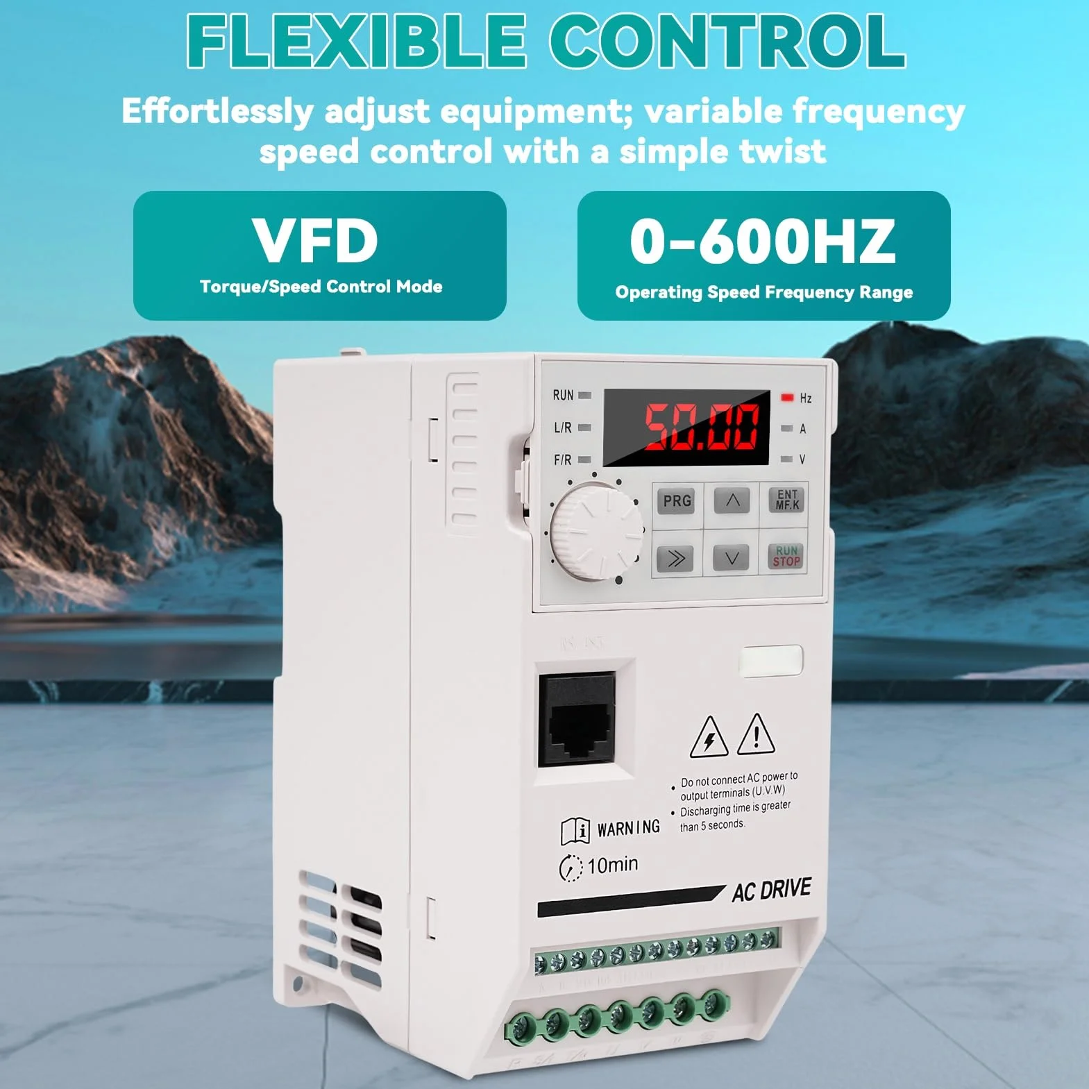 Inverter 220 380 Convertitore di Frequenza Trifase Frequency Converter VFD Monofase 220V Ingresso a Trifase 380V Uscita per Controllo Velocità CNC Motore Mandrino 2.2KW