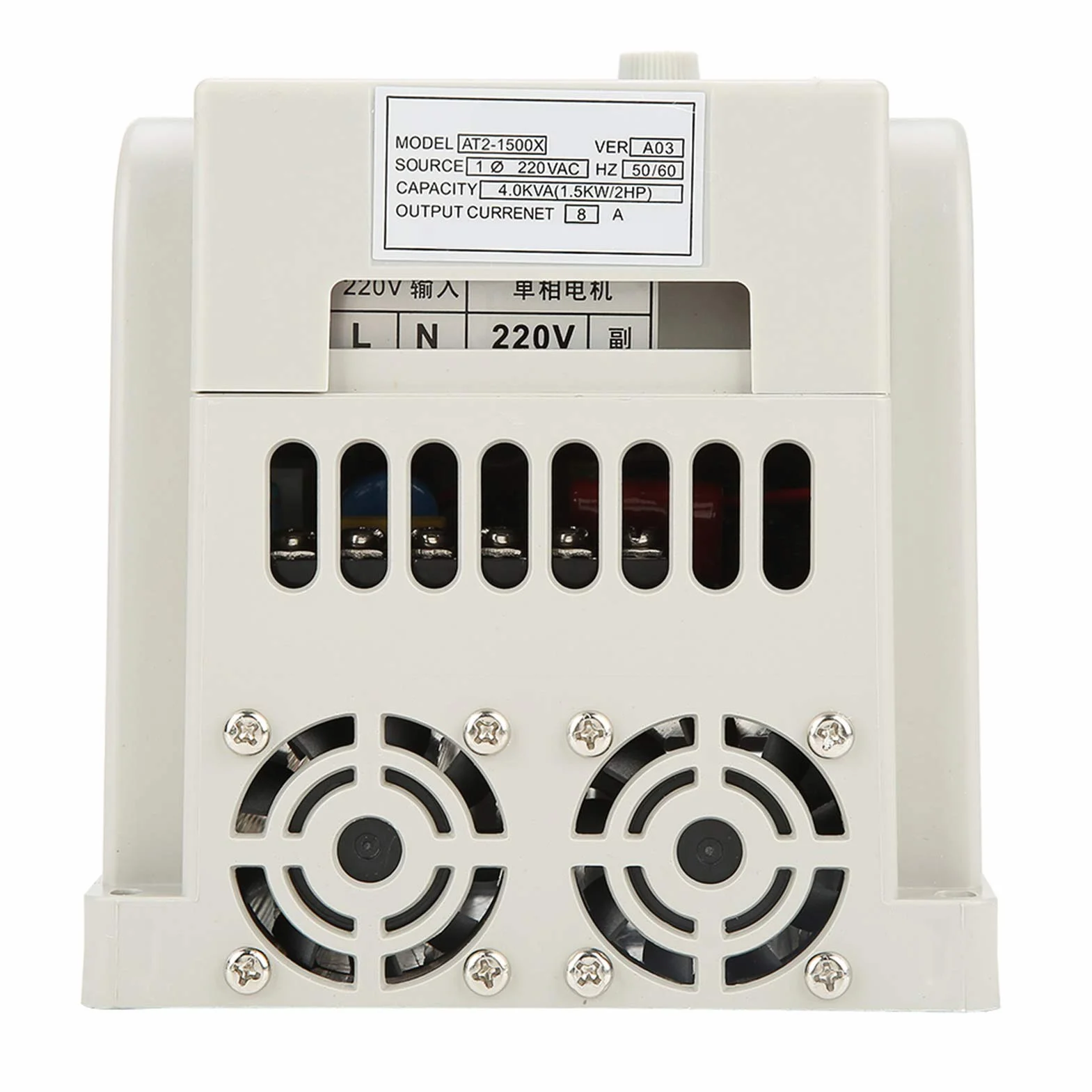 Inverter di frequenza, Azionamento monofase con alto intervallo coppia ampia regolazione velocità motore monofase asincrono 1 5 kW 220 V installazione semplice dissipatore calore