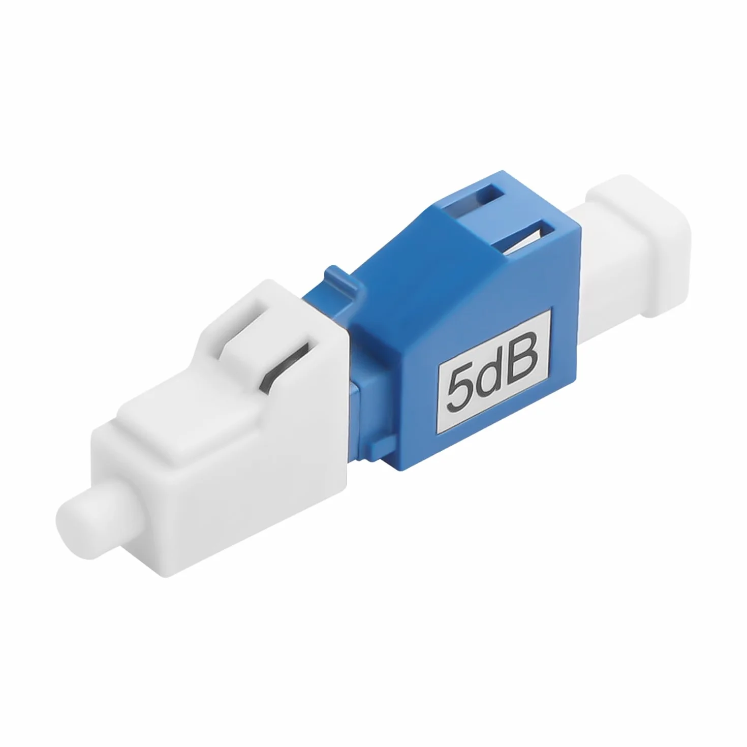 QIANRENON 5dB LC Singola modalità Fibra Ottica Attenuatore Fisso LC/UPC Maschio a Femmina Attenuatore Ottico Fisso Adattatore Lc-UPC Fixed Attenuator Valore di Attenuazione 5dB±0,5 per reti in fibra