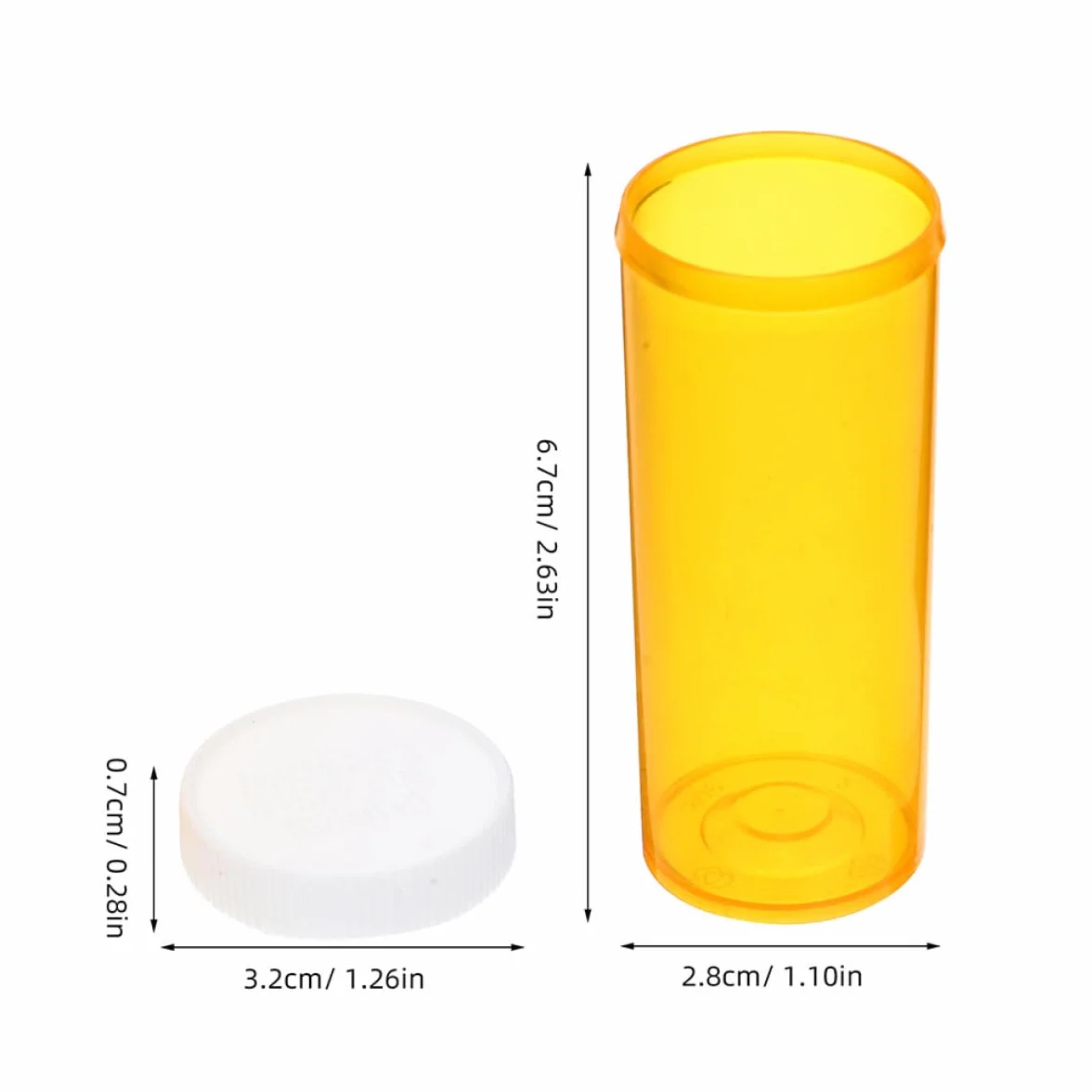 Abaodam Portapillole da Viaggio 10 Pezzi Contenitori Plastica per Pillole Vuoti Organizzatore Medicinali