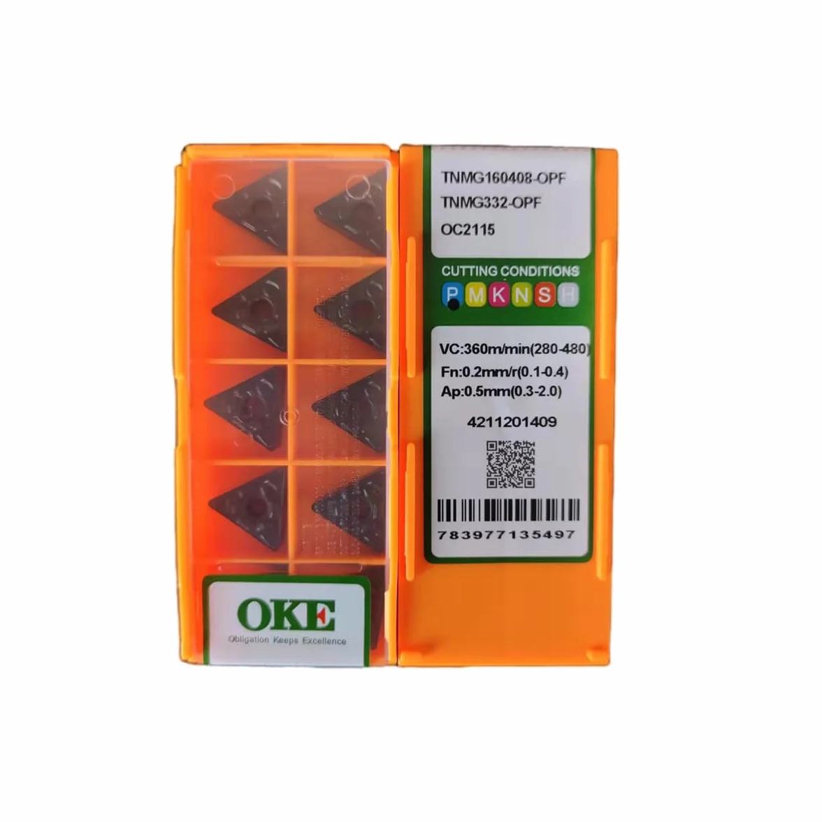 100% originale TNMG TNMG16 TNMG1604 TNMG160412 -MF TNMG160412-MF OP1315 Inserto di tornitura