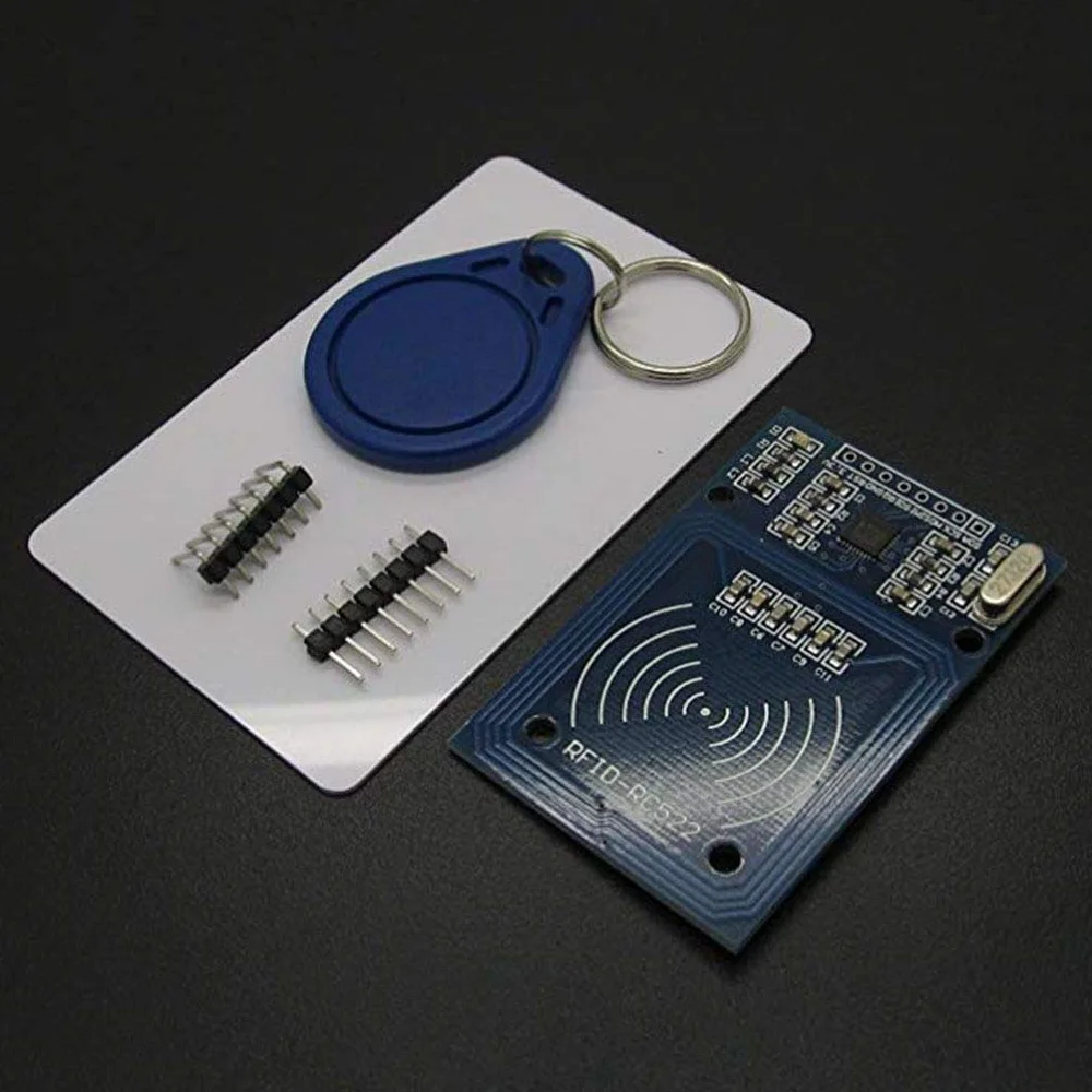 MFRC-522 RFID Kit RF IC Card Sensor Module S50 scheda in bianco Portachiavi compatibile per Arduino Raspberry Pi
