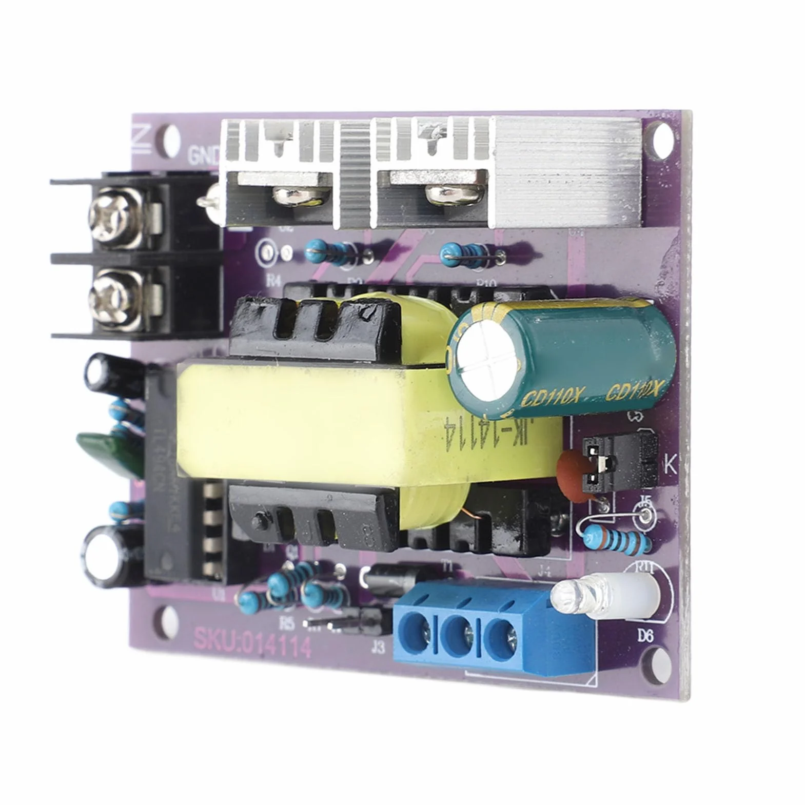 Modulo Convertitore cc ca, 100W 24V ca A 0-110 V-220V cc Modulo Inverter di Uscita Alimentatore Boost di Tensione, per Barra Led, Motore, Elettrico