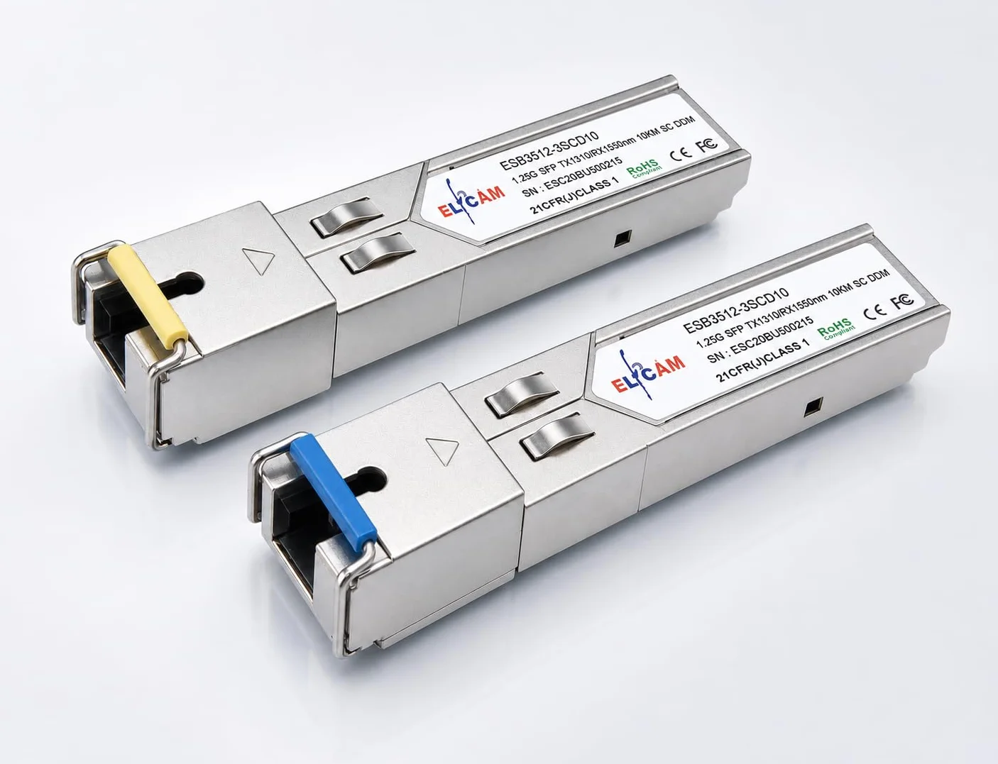 Modulo BIDI SFP 1,25G SC Monomodale 10KM DDM Compatibile Cisco Ubiquiti Huawei D-Link Mikrotik