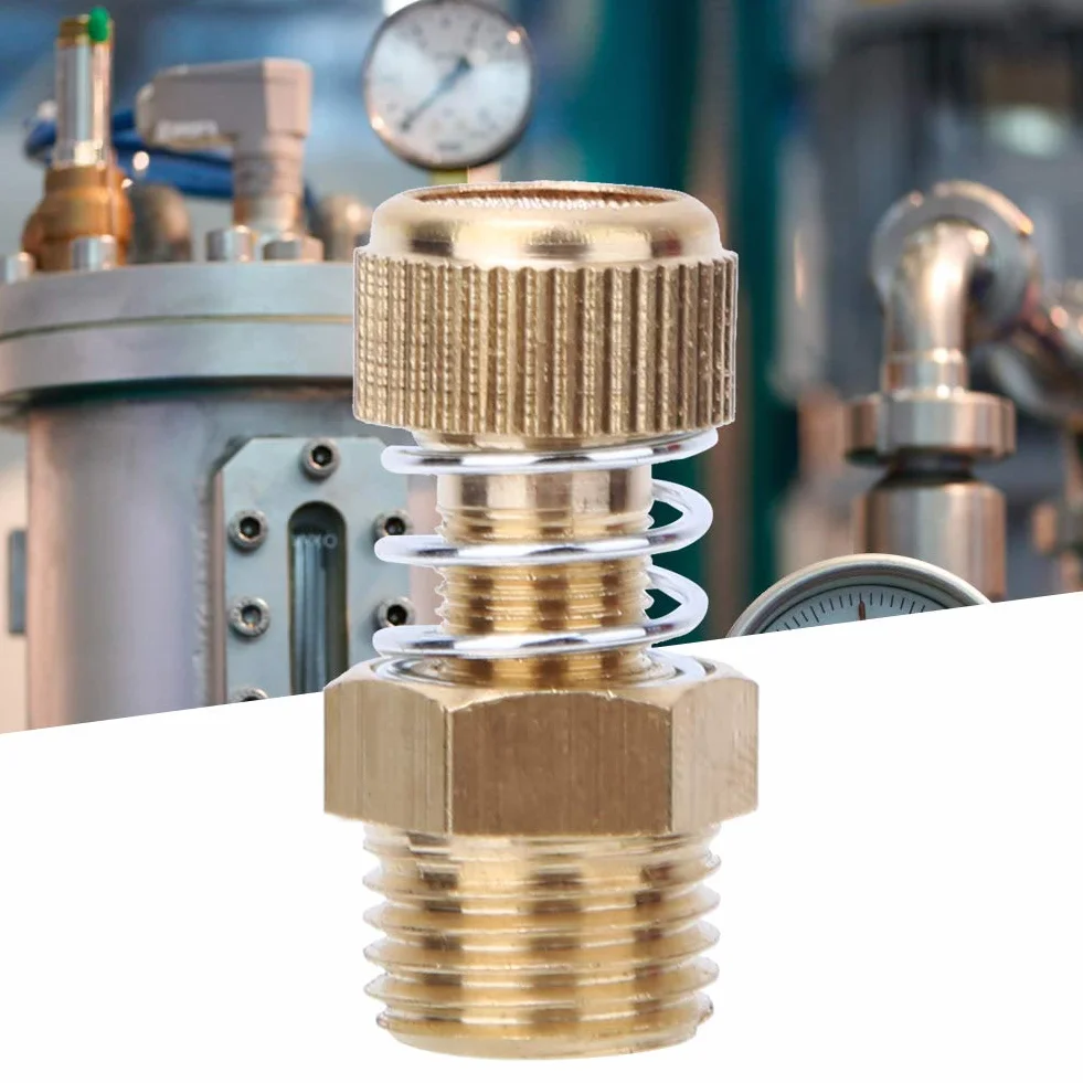 Silenziatore Pneumatico Filettato, Elettrovalvola Pneumatica in Ottone 10 Pezzi BSPT 1/4