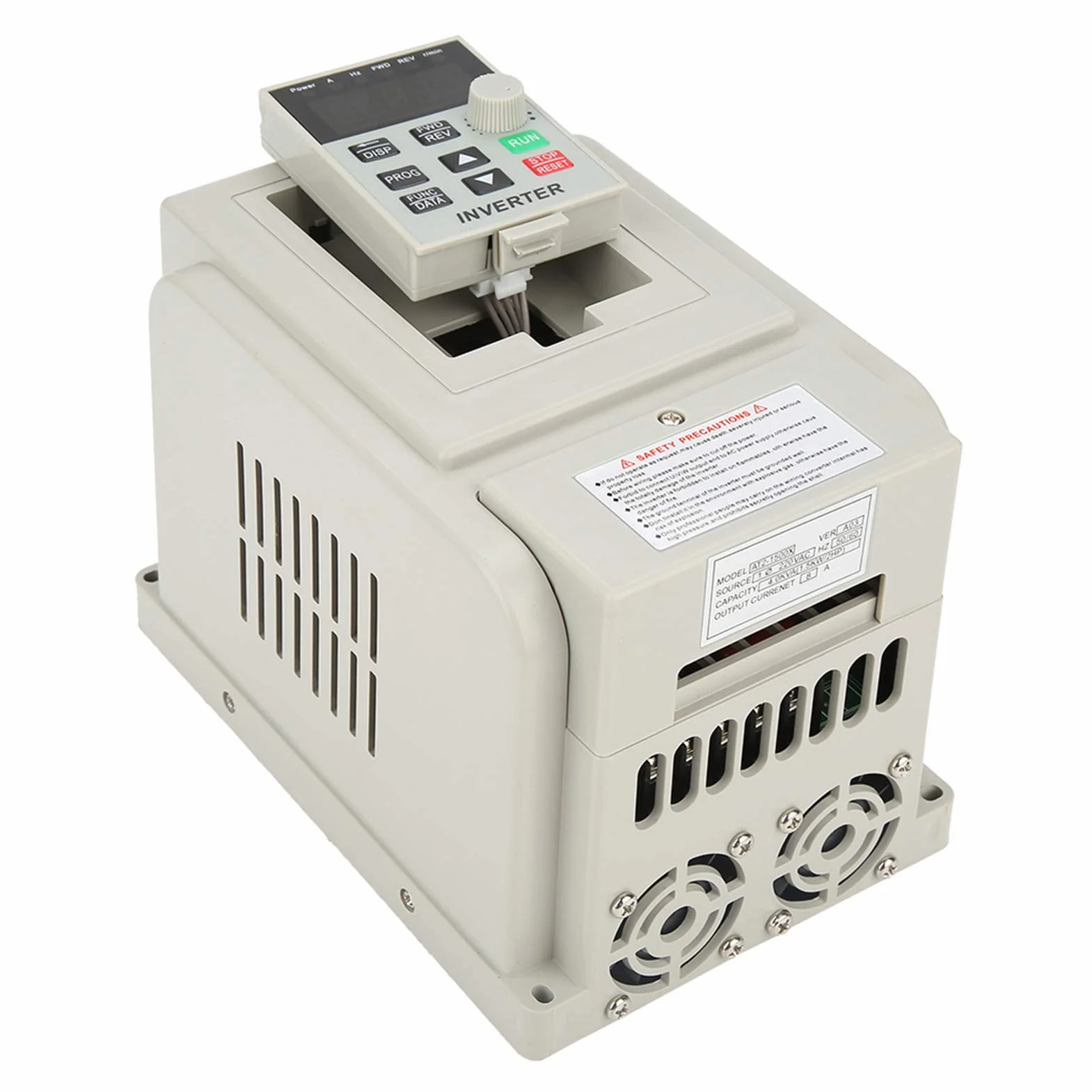Inverter di frequenza, Azionamento monofase con alto intervallo coppia ampia regolazione velocità motore monofase asincrono 1 5 kW 220 V installazione semplice dissipatore calore