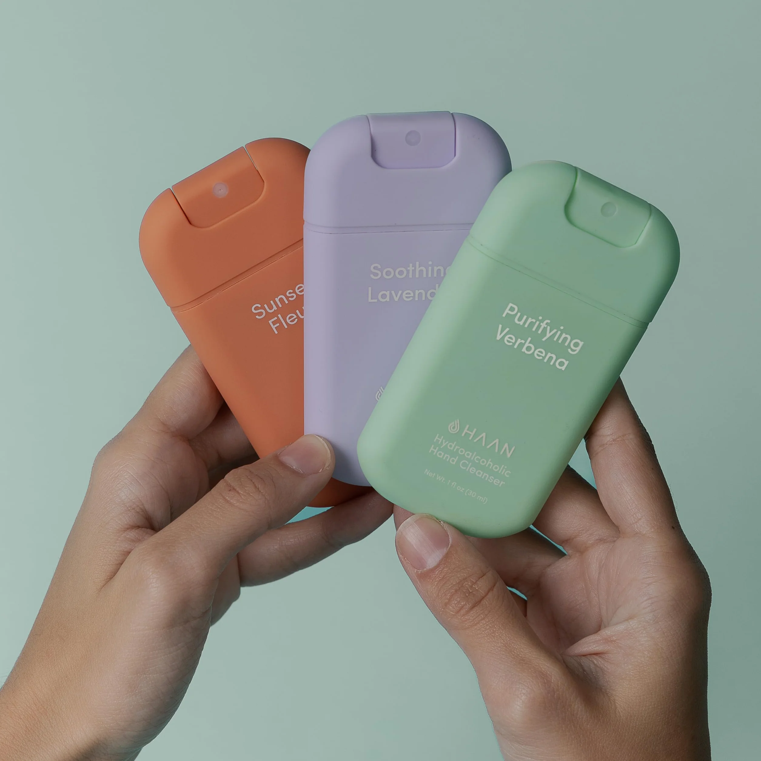 HAAN Detergente Idroalcolico per Mani 30ml Confezione da 3 Igienizzanti Mani Antibatterico