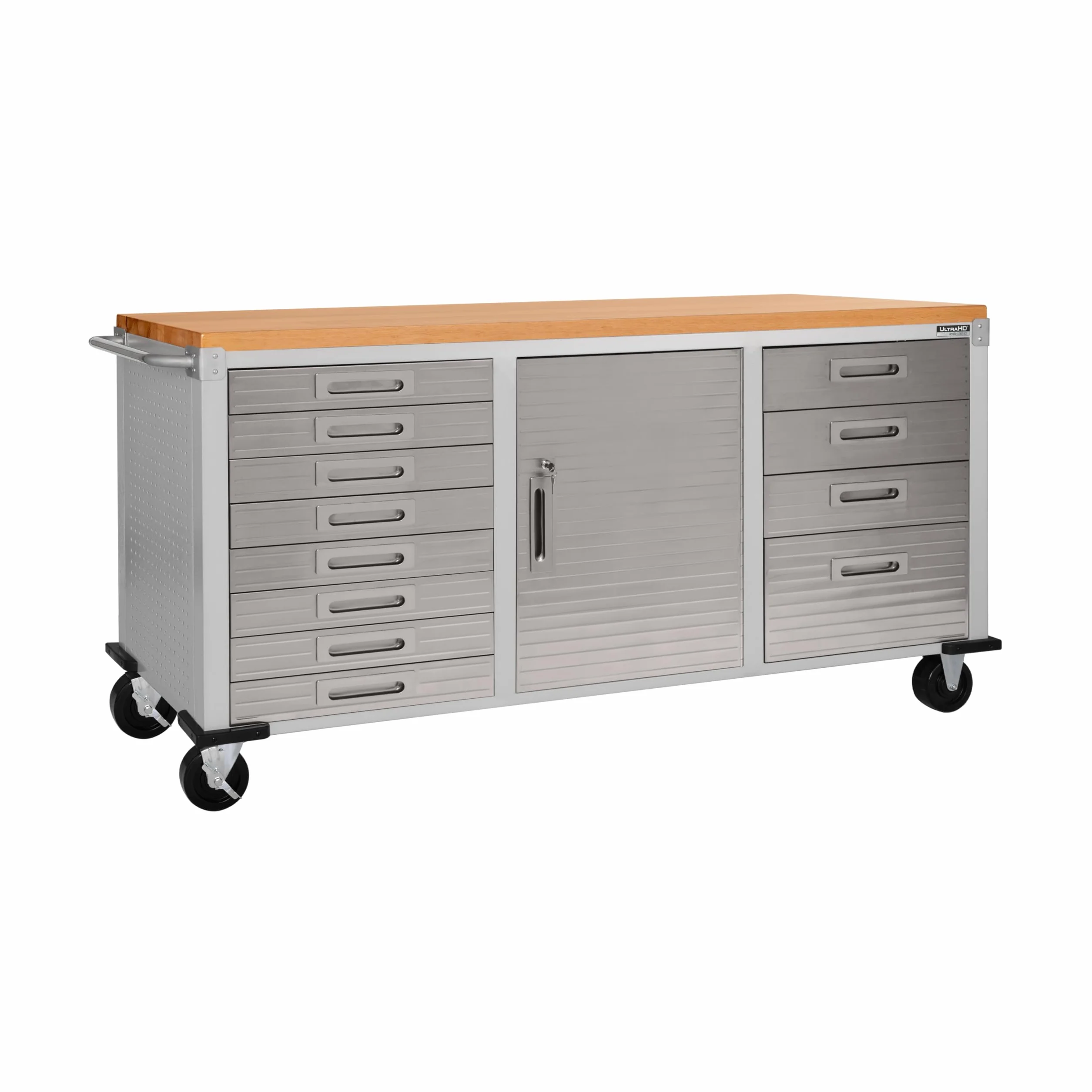 Seville Classics il banco da lavoro mobile con12 cassetti, 182,9 x 50,8 x 95,2 cm, Granito