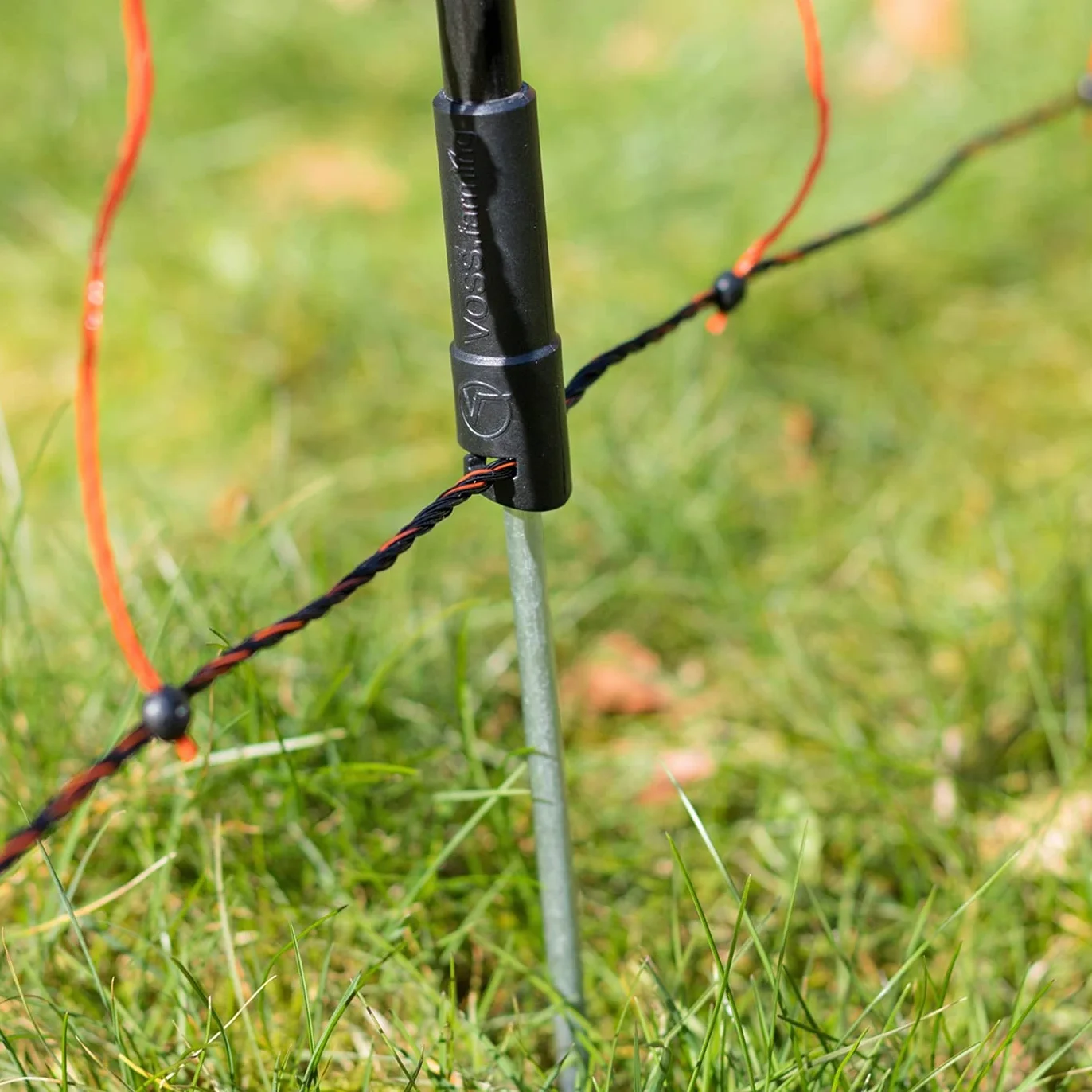 VOSS.farming Rete per pascoli di Pecore 50 m Altezza 90 cm a Punta Doppia 13 Pali Arancione