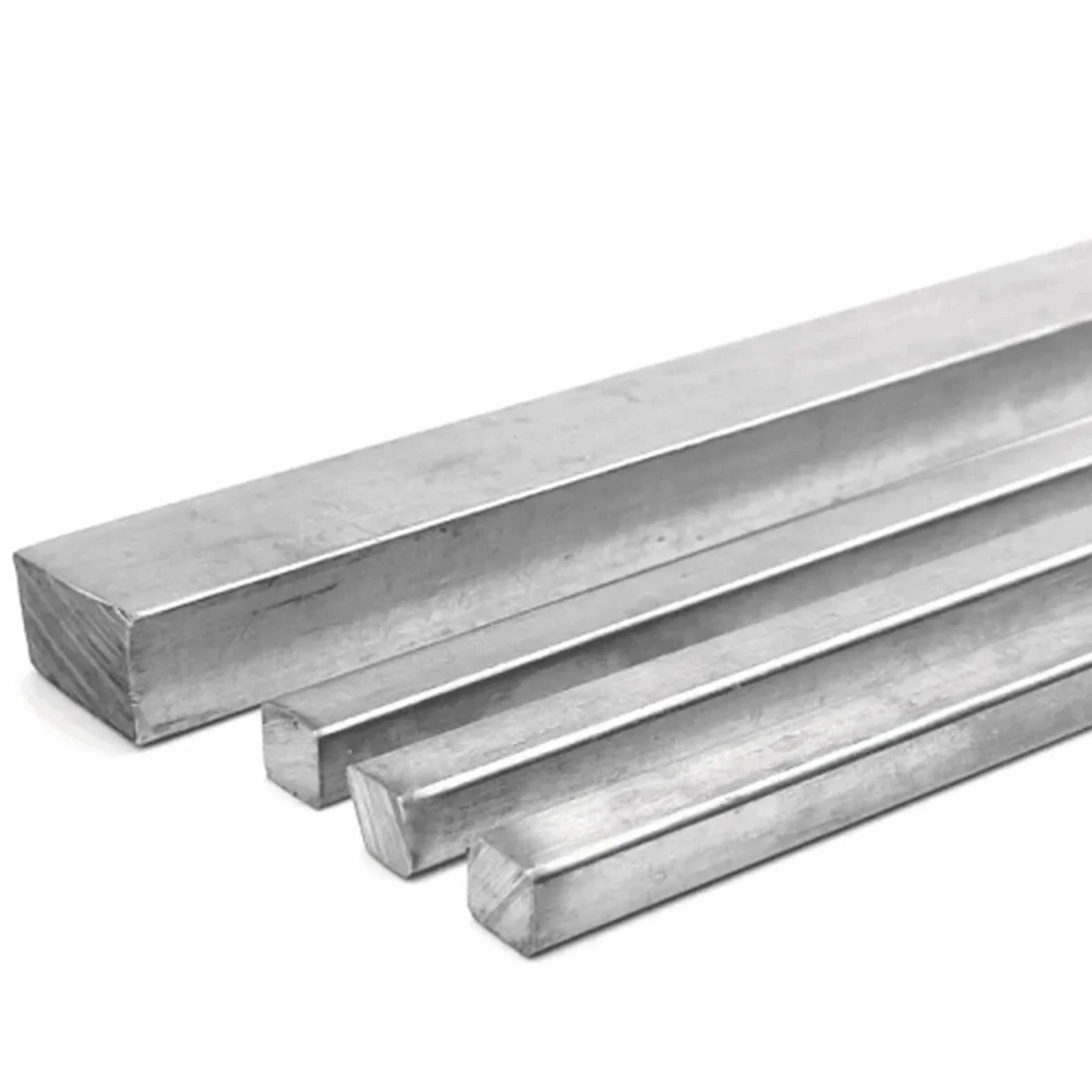 Barra quadrata acciaio inossidabile 304 500 mm 8x8x1,5 mm 20 mm