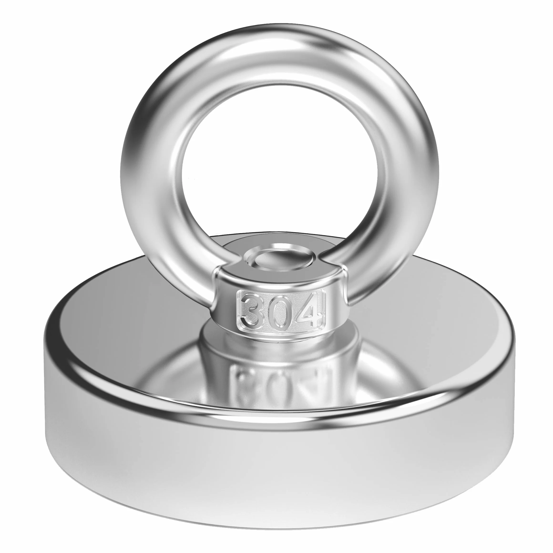 Magnetpro potente magnete al neodimio recentemente aggiornato con forza di 200 kg, potenti magneti da 60 mm di diametro perfetti per l'industria e la scienza, la pesca magnetica