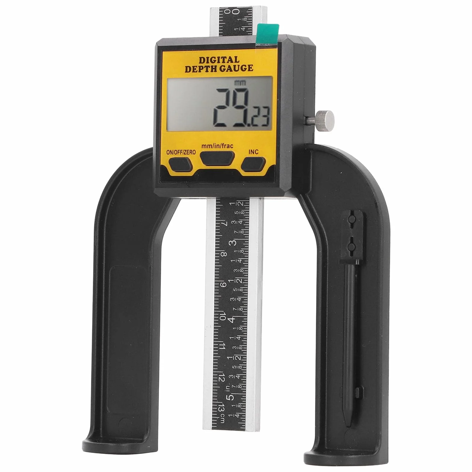 Misuratore di altezza digitale profondimetro con base magnetica 0,01 mm per tavolo router legno