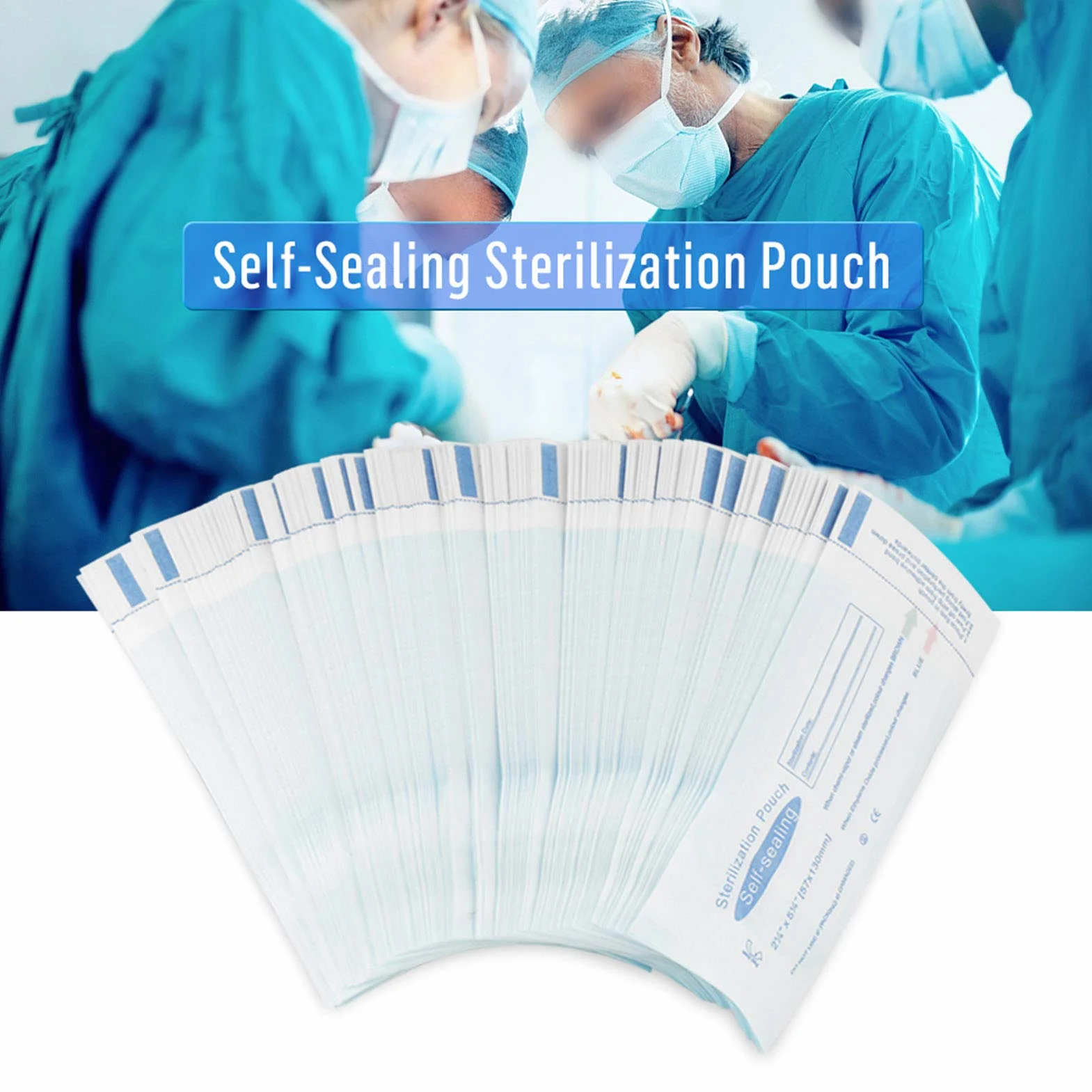 200 sacchetti per sterilizzazione, autoclave autocigillanti per strumenti dentali, sacchetti per sterilizzazione autosigillanti