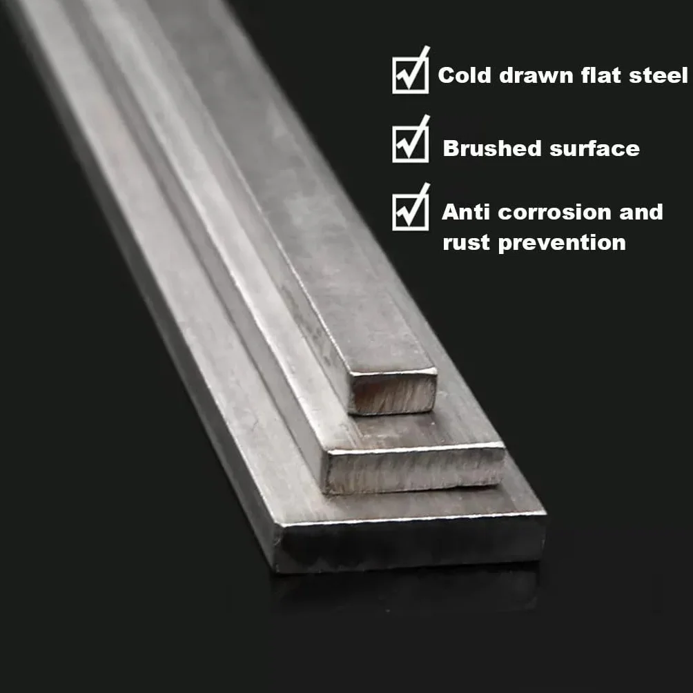 Barra Piatta Acciaio Inossidabile 316 6mm Larghezza 10-80mm Lunghezza 100mm Trafilato a Freddo