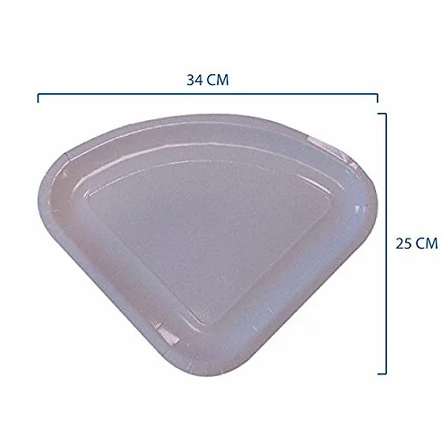 SDG PZ 100 Piatto Triangolare TRANCIO Pizza in CARTONCINO da ASPORTO Vassoio in Carta per Alimenti Paper CABARE' 1/4