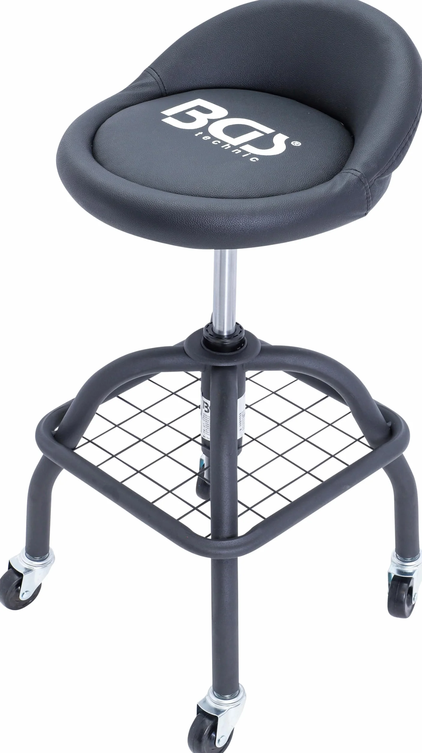 BGS Sedia da officina regolabile in altezza 540-680 mm 4 ruote