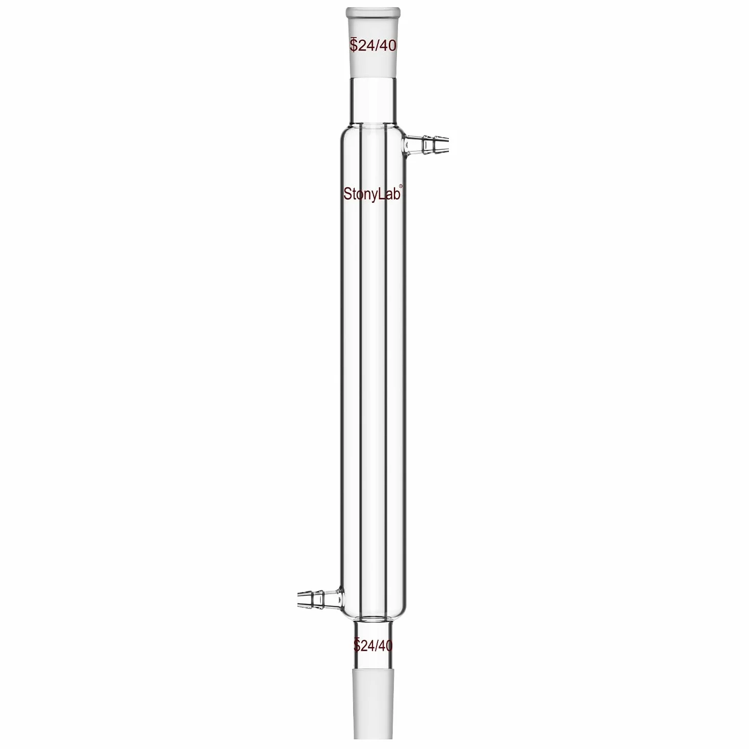 stonylab Liebig Condensatore, Vetro Borosilicato Liebig Condensatore con Giunto 24/40, Lunghezza Giacca 300 mm, Laboratorio Condensazione Distillazione Vetreria