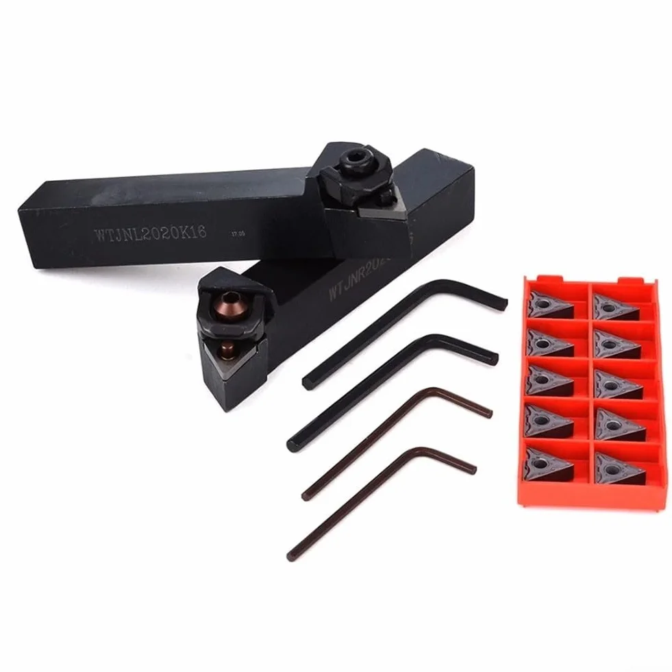 Set portautensili WTJNR2020K16 WTJNL2020K16 inserti carburo TNMG160408 per tornio CNC
