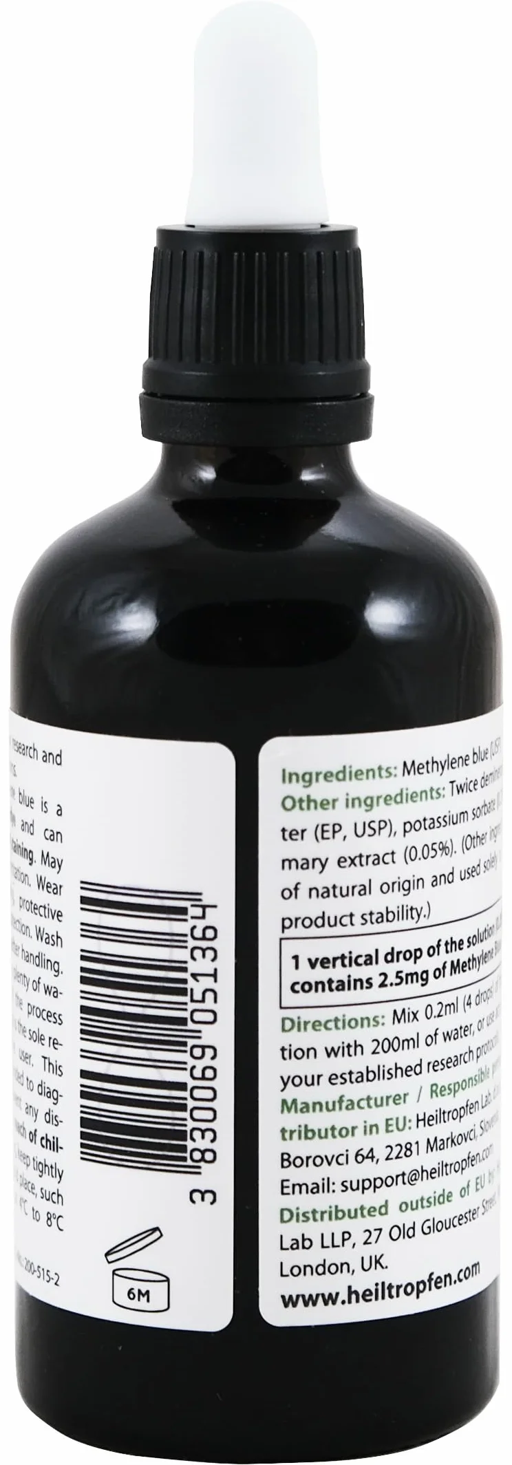 Heiltropfen® Soluzione di blu di metilene 5% 100 ml USP Grado farmaceutico