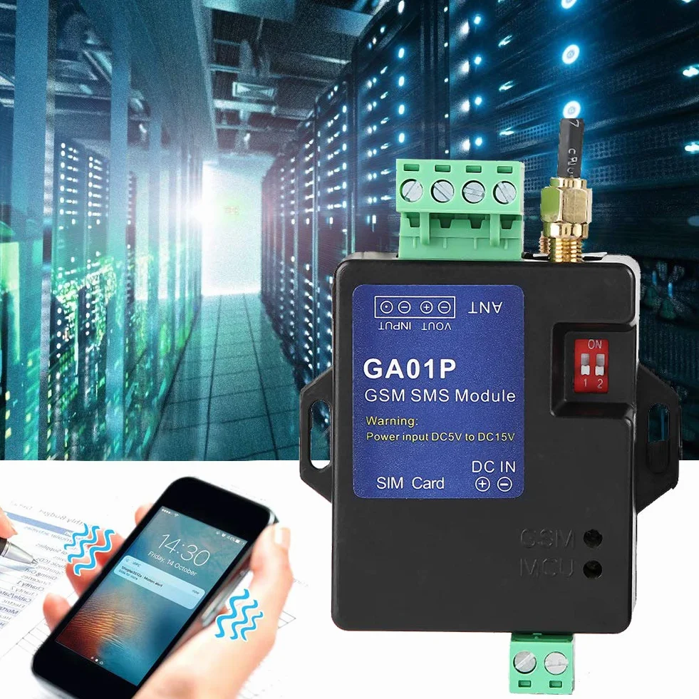 GA01P GSM Mini Smart Remote Avviso di interruzione di corrente ABS Plastica SMS Chiamata Allarme Sicurezza per Home Hotel Office Store