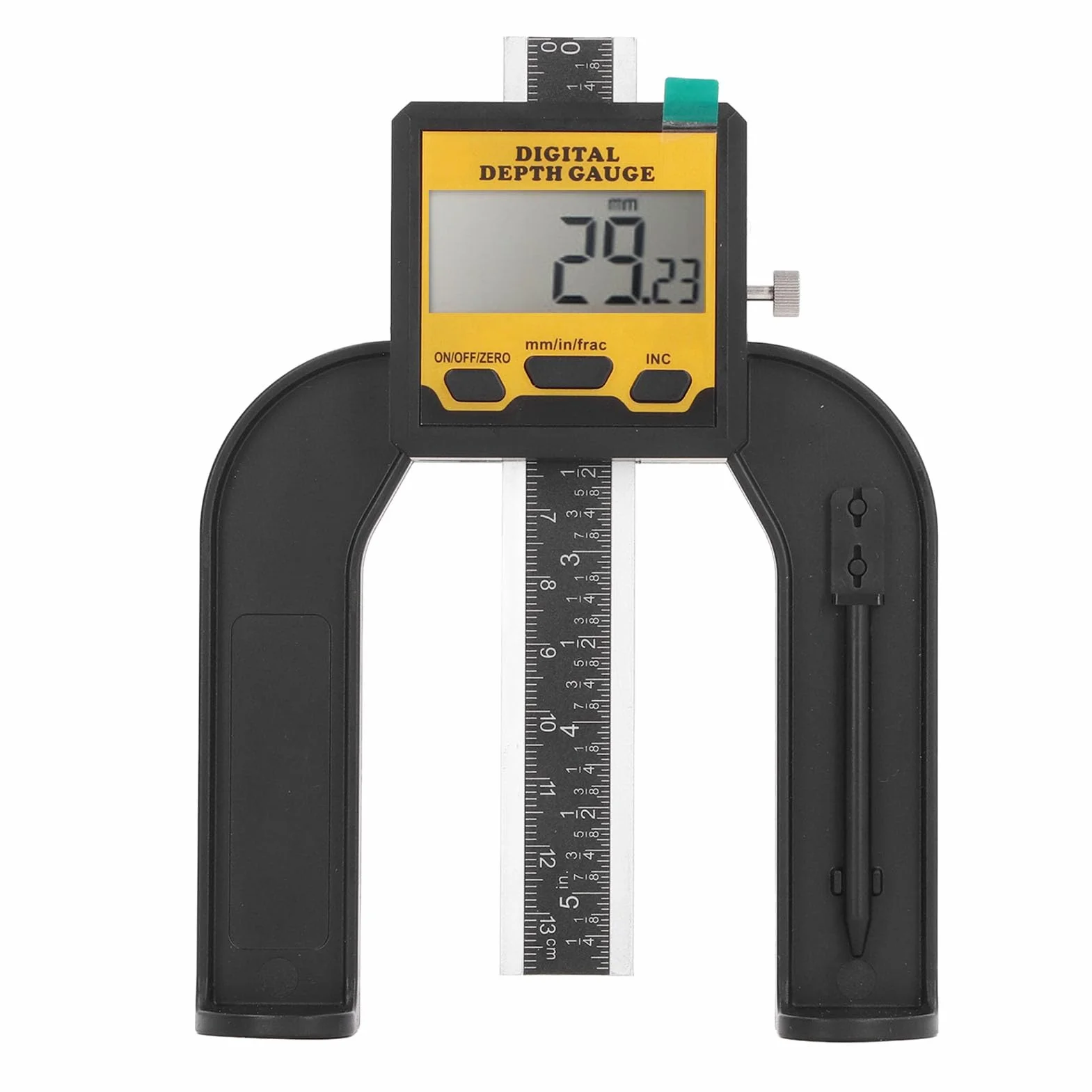 Misuratore di altezza digitale profondimetro con base magnetica 0,01 mm per tavolo router legno