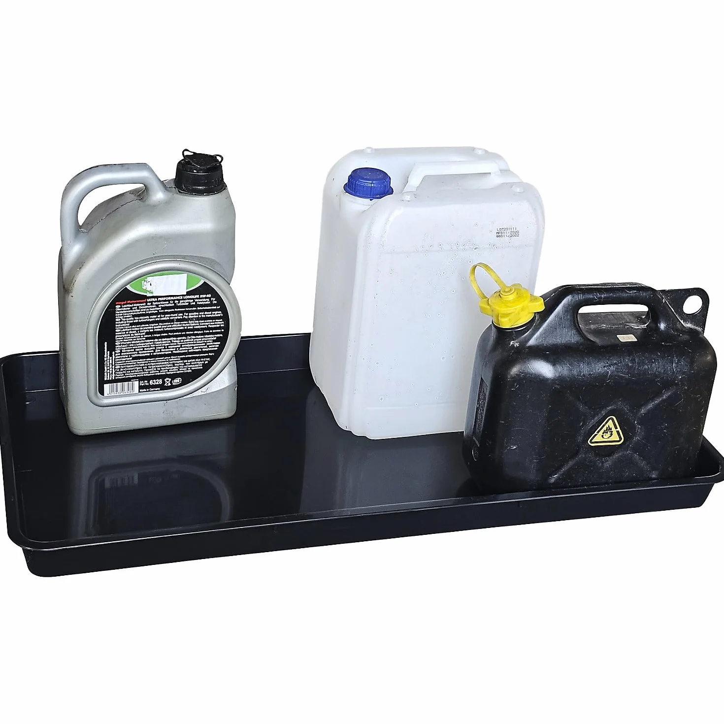 Vasca universale in PE per taniche 11,5 l 790 x 400 x 50 mm impilabile