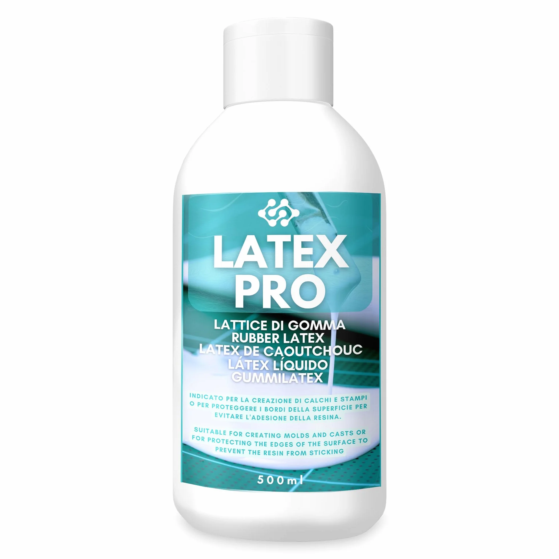 Resin Pro LatexPro Lattice di Gomma Prevulcanizzato Proteggi Superficie Resina Versatile Trasparente 500 ml
