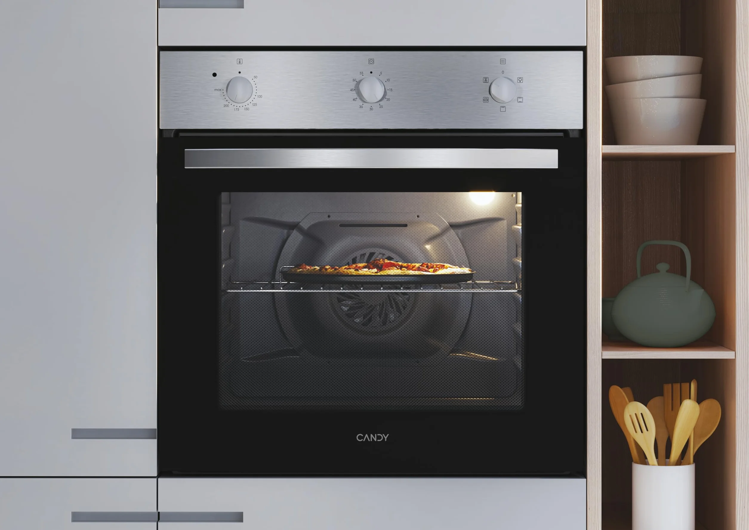 FIDC X502IT Forno Elettrico Ventilato Grill 65 Litri Inox Classe A