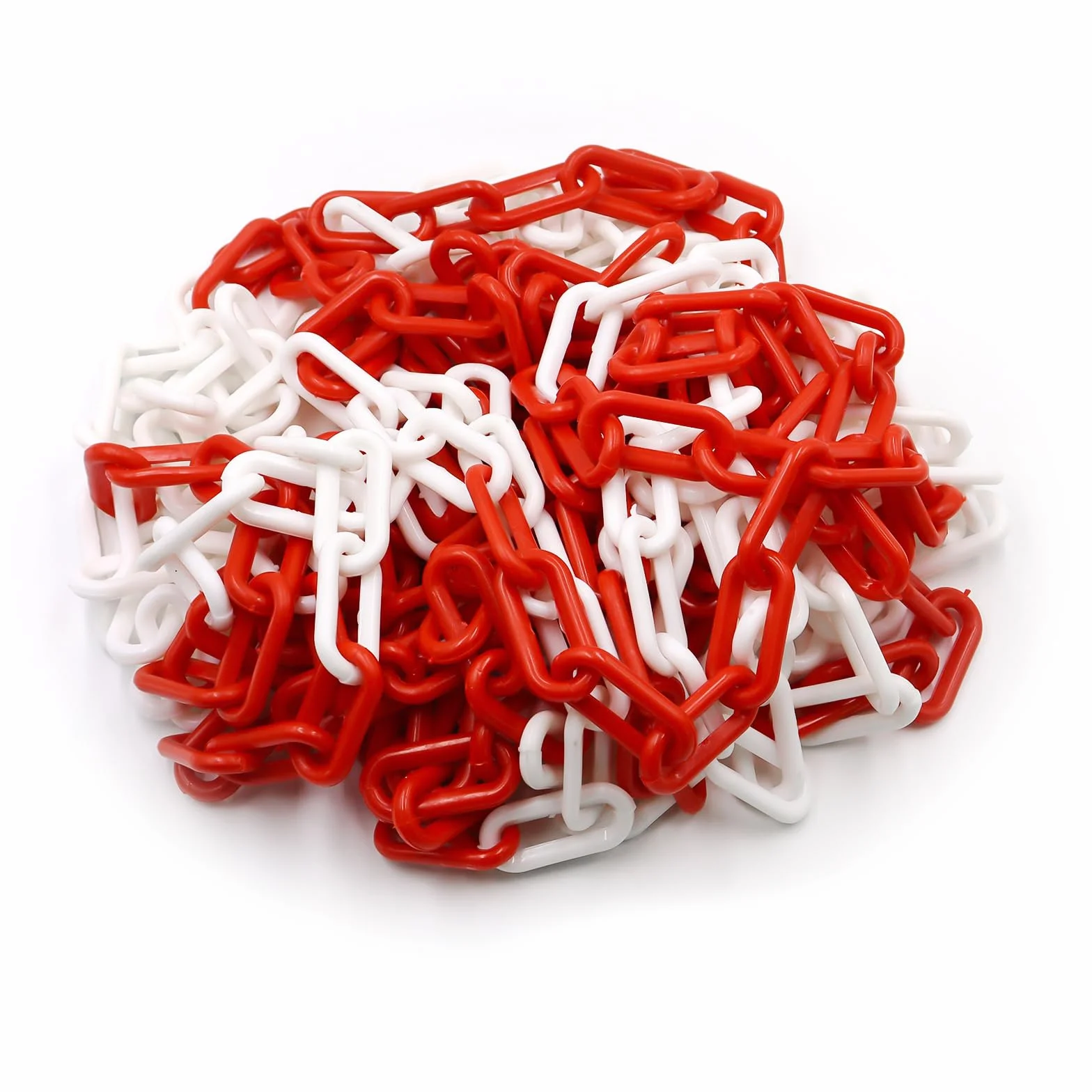 Catena di bloccaggio, in plastica, 10 m x 8 mm, leggera e pratica, con 4 ganci a S, catena in plastica per bloccare le superfici