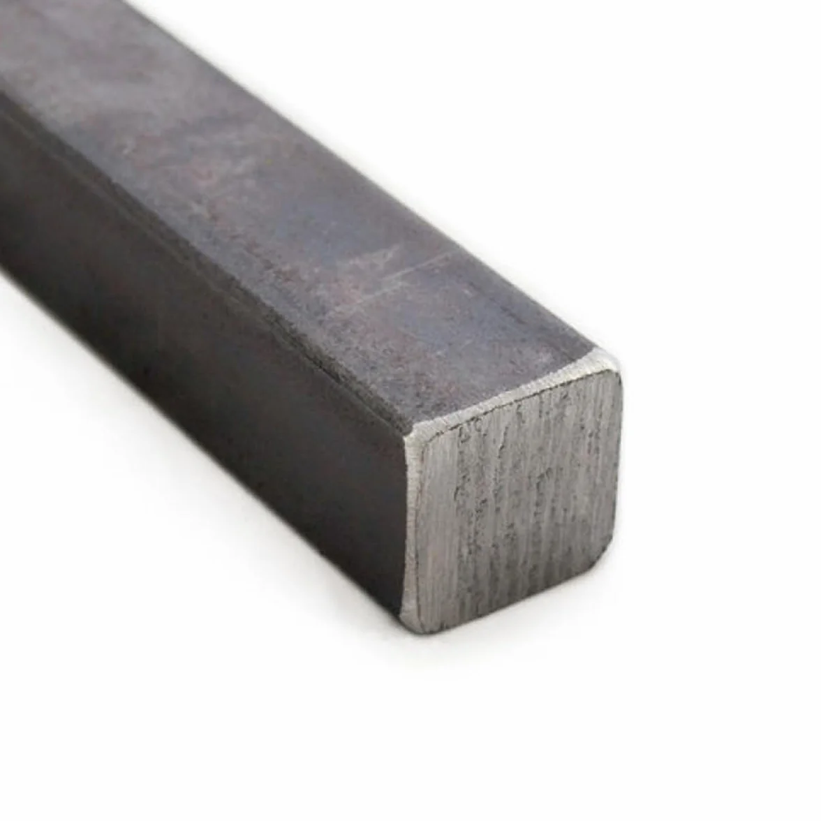 M.P. Metalli Barra quadrata in ferro pieno liscio 10x10x1000 mm Set da 2 pezzi Made in Italy
