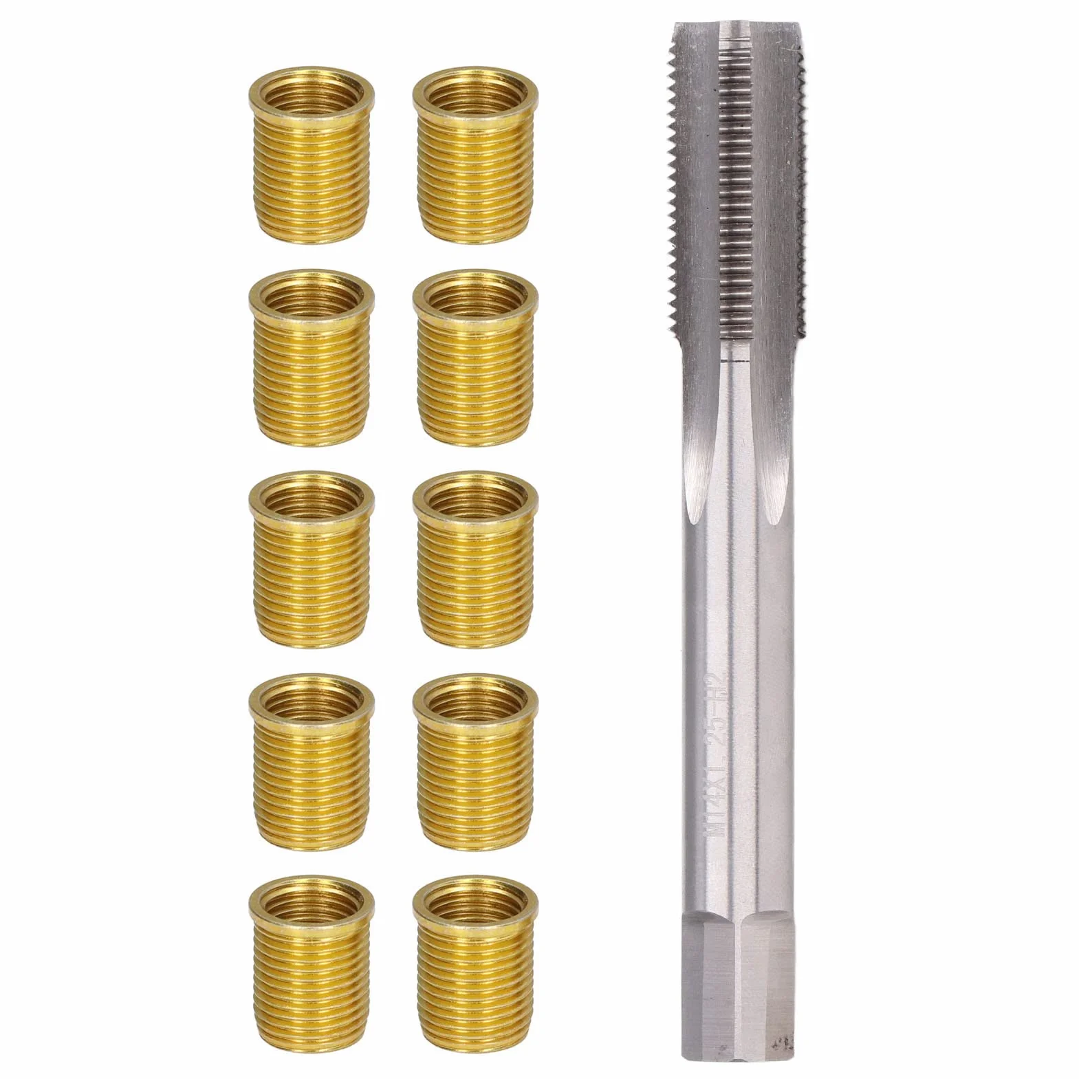 Inserti in acciaio inossidabile M12x1,25 M14x1,25 per riparazione foro filettato candela motore