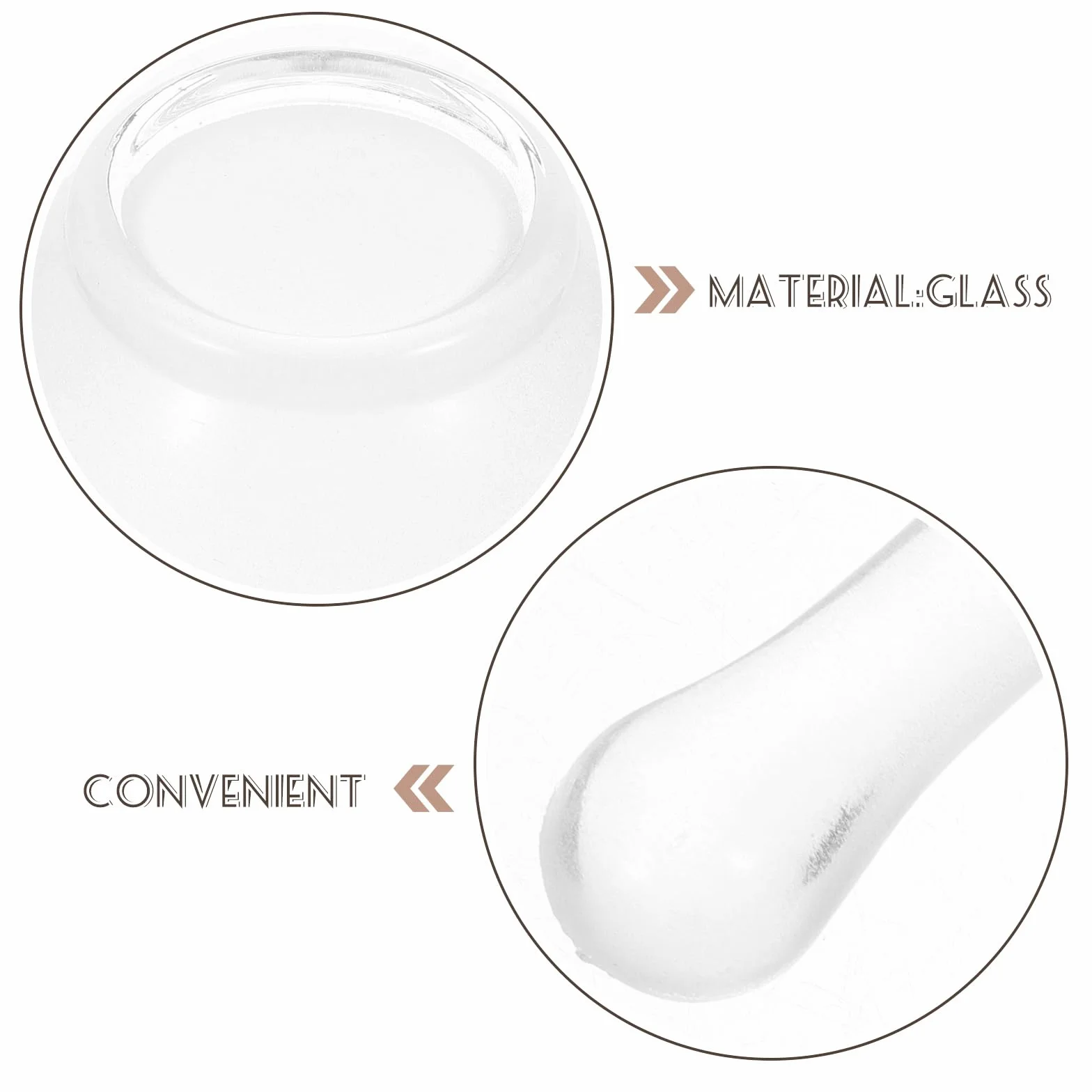 Mortaio di vetro con pestello 60 mm in vetro medicinale ciotola macina per laboratorio e cucina pentola per compresse e polveri chimiche