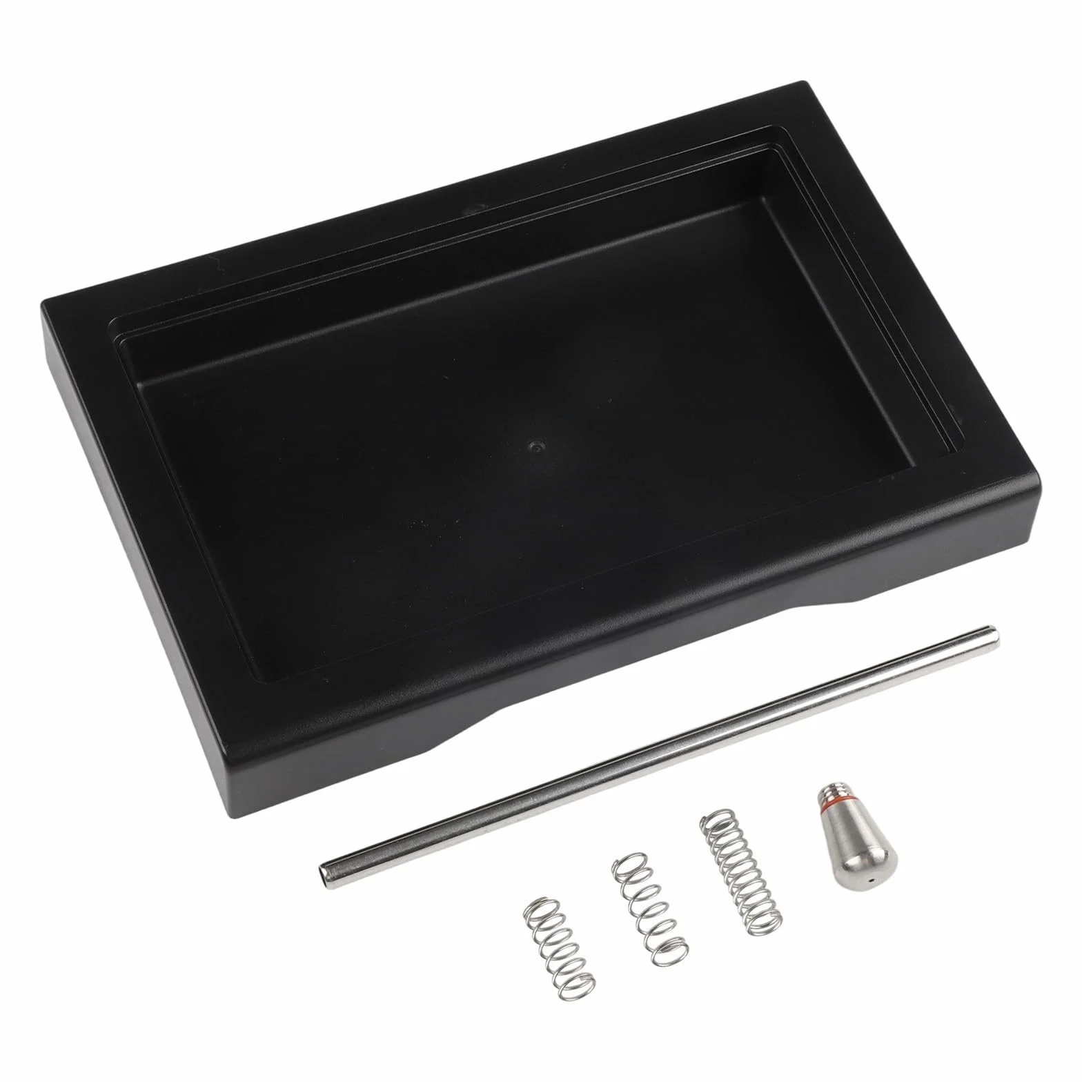 Aftermarket - Vassoio antigoccia con 6 9 12 bar OPV Spring Set e tubo di scarico in metallo per Gaggia Classic Pro e versioni precedenti (set da 6 pezzi)